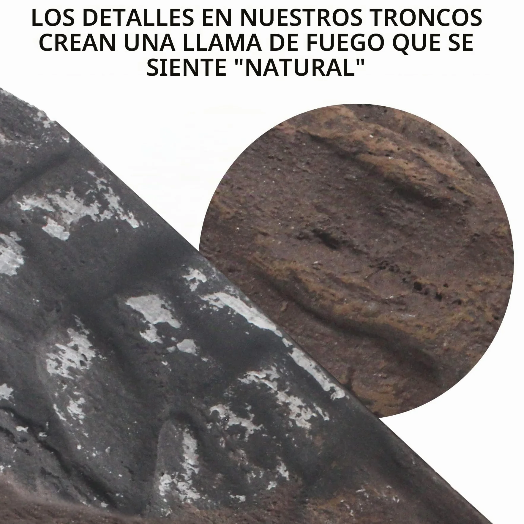 Cerámica para Chimeneas de Bioetanol, 10 Piezas Leña Decorativa para Interiores y Exteriores