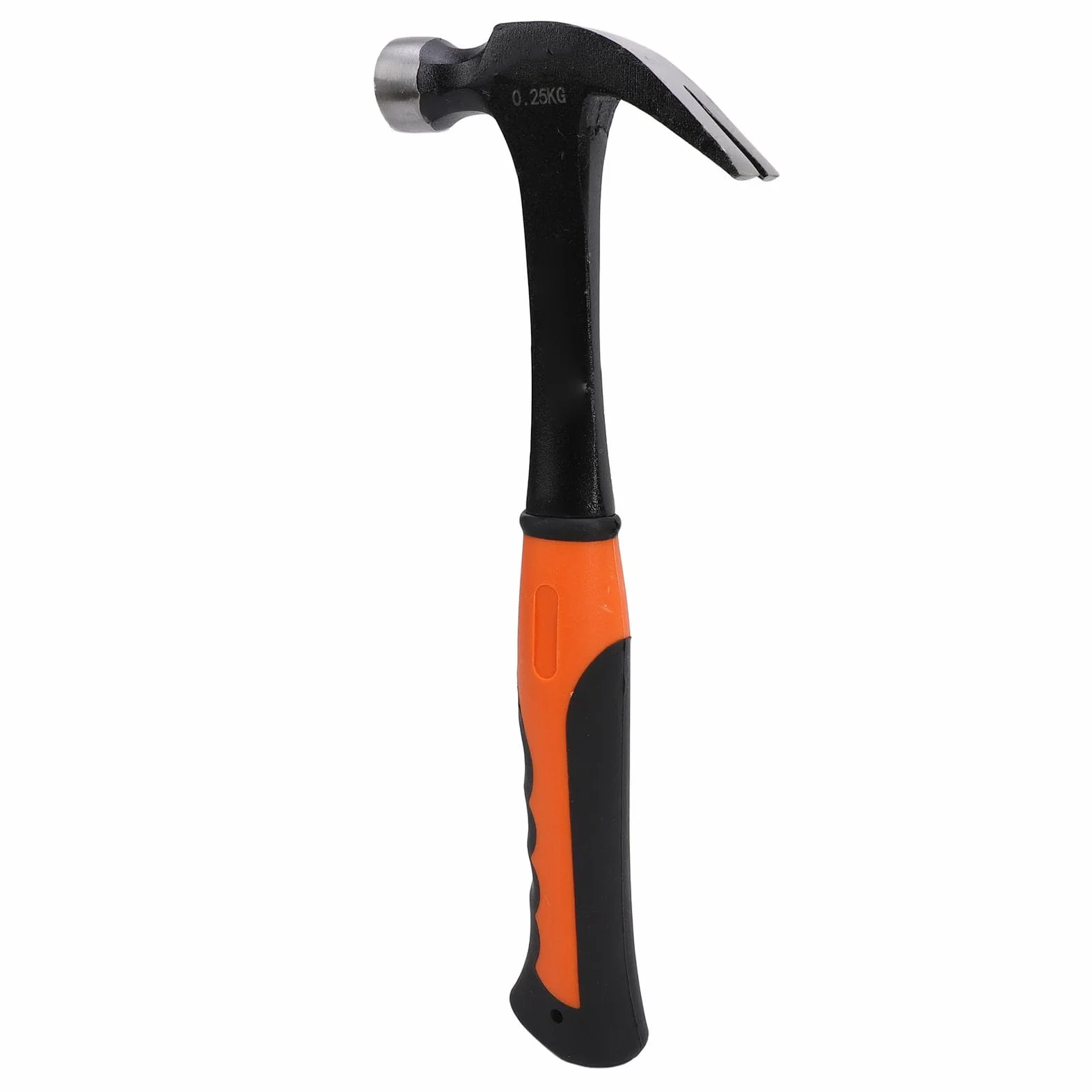 Mini Martillo de Garra, Martillo de Electricista de Acero con Alto Contenido de Carbono y TPR con Extractor de Clavos y Orificio para Cordón, para Carpintería, Construcción, (0,25 kg)