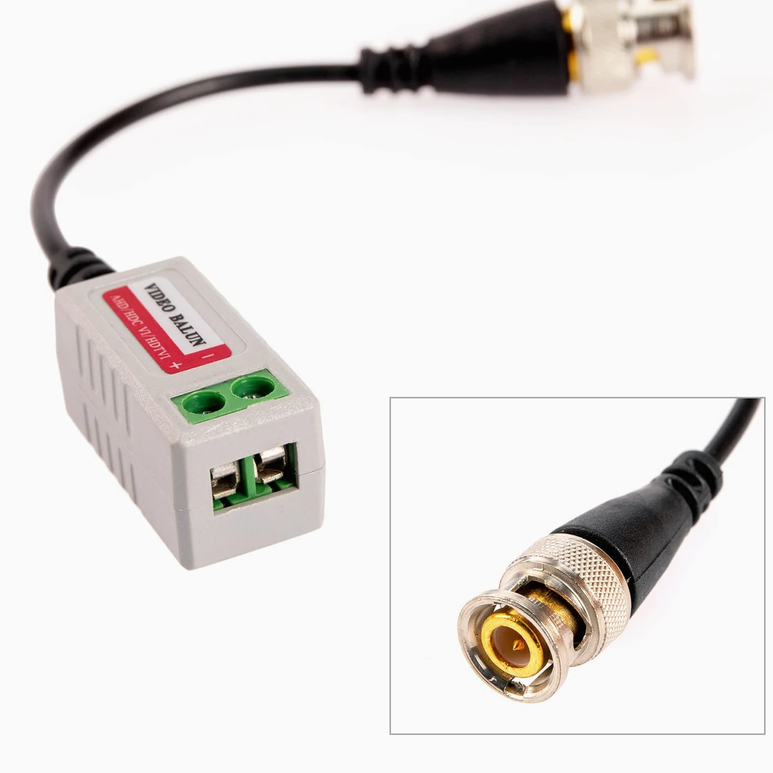 OTOTEC 6 Pares (12 Piezas) Mini CCTV Pasivo BNC Video Balun Cable Transceptor para Cable BNC Macho A Través de Transmisor de Par Trenzado CAT5/5E/6 Sistema de Cámara de Seguridad CCTV
