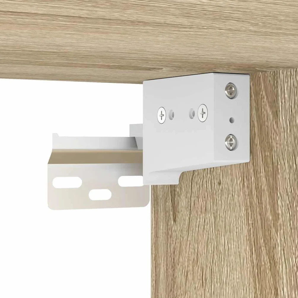 Armarios de pared 2 uds para garaje madera de ingeniería