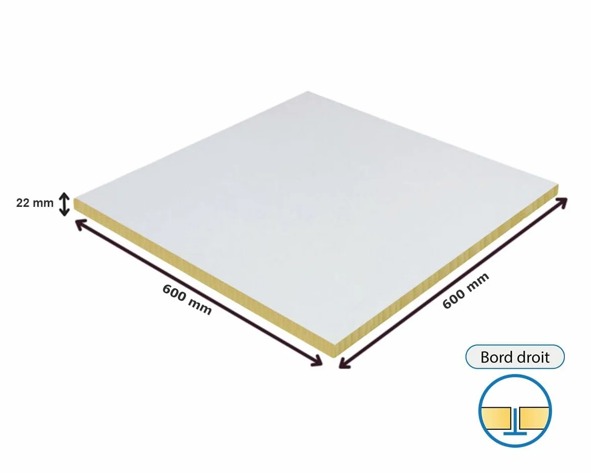 Tonga A 22 Blanco 24 placas autoportantes lana mineral techo 600x600x22 mm acondicionamiento acustico