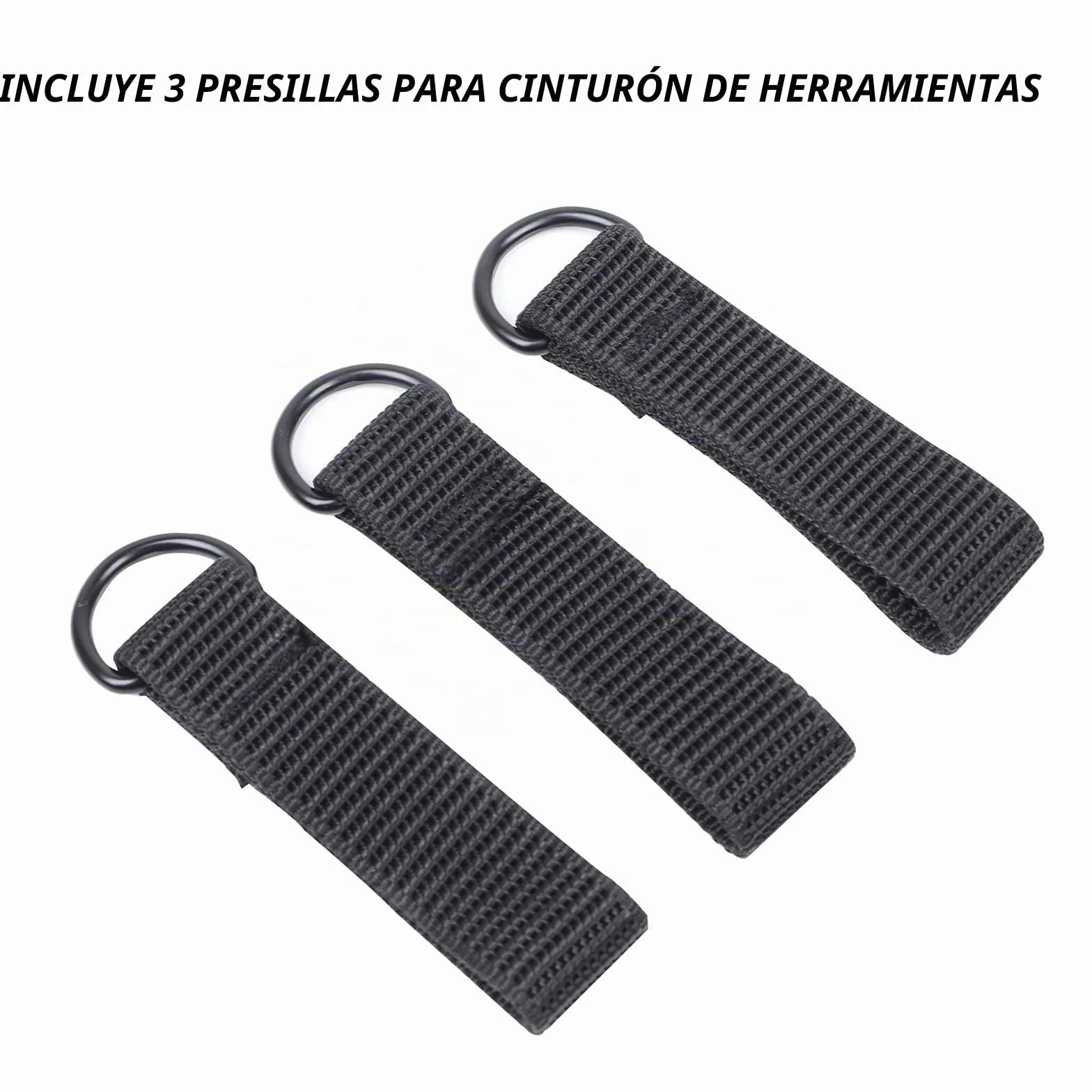 Tirantes de cinturón de herramientas resistentes y duraderos, ajustables con tirantes acolchados de 3 puntos para carpintero, electricista, equipo de