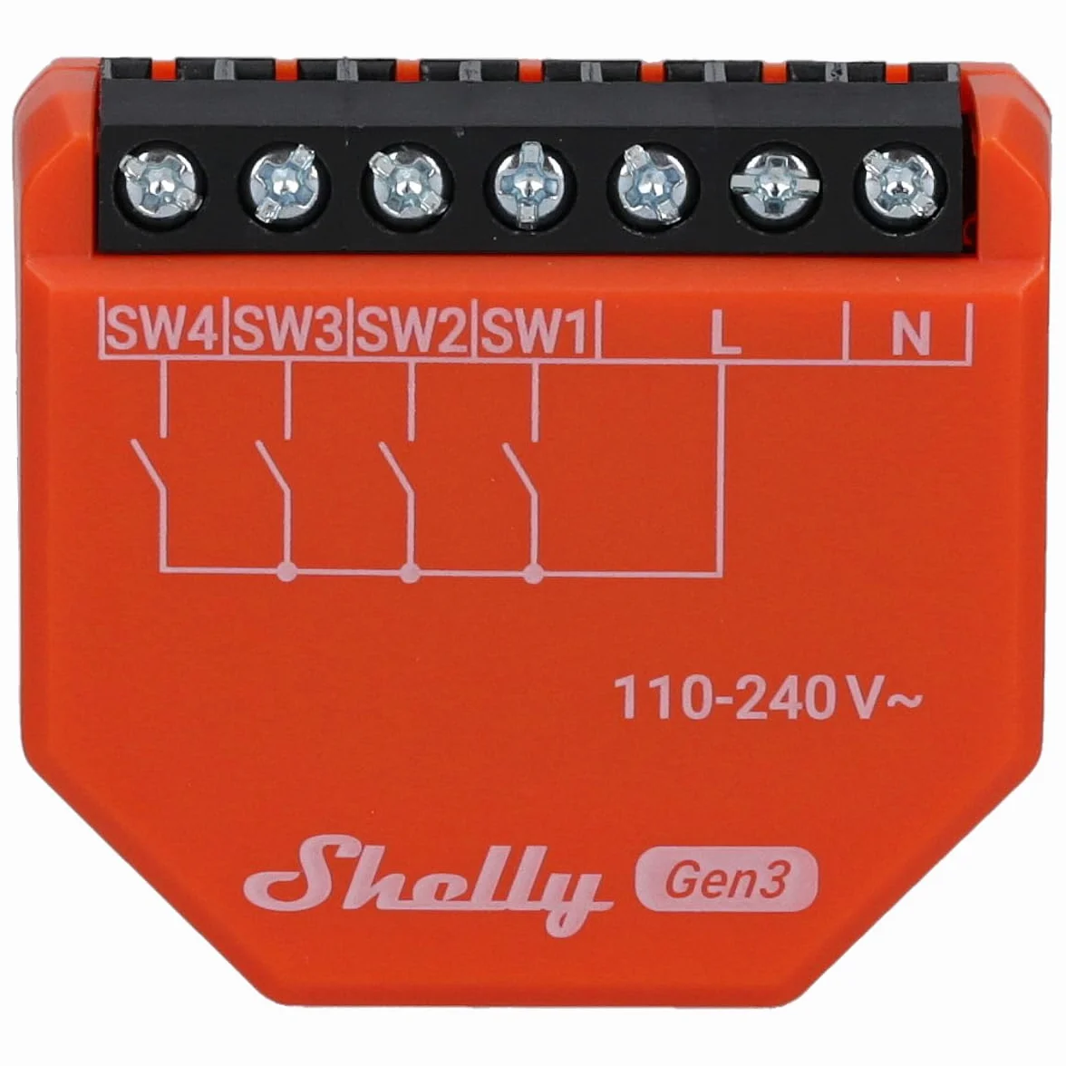 SHELLY Activador de escena i4 Gen3, Bluetooth y WiFi