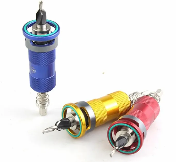 Romon Avellanador Madera Set De 6 Piezas Con Vástago Hexagonal 1/4" Y Tope De Profundidad – Juego De Brocas Para Perforaciones Precisas, Brocas Madera Para MDF, Aglomerado (4 Tamaños)