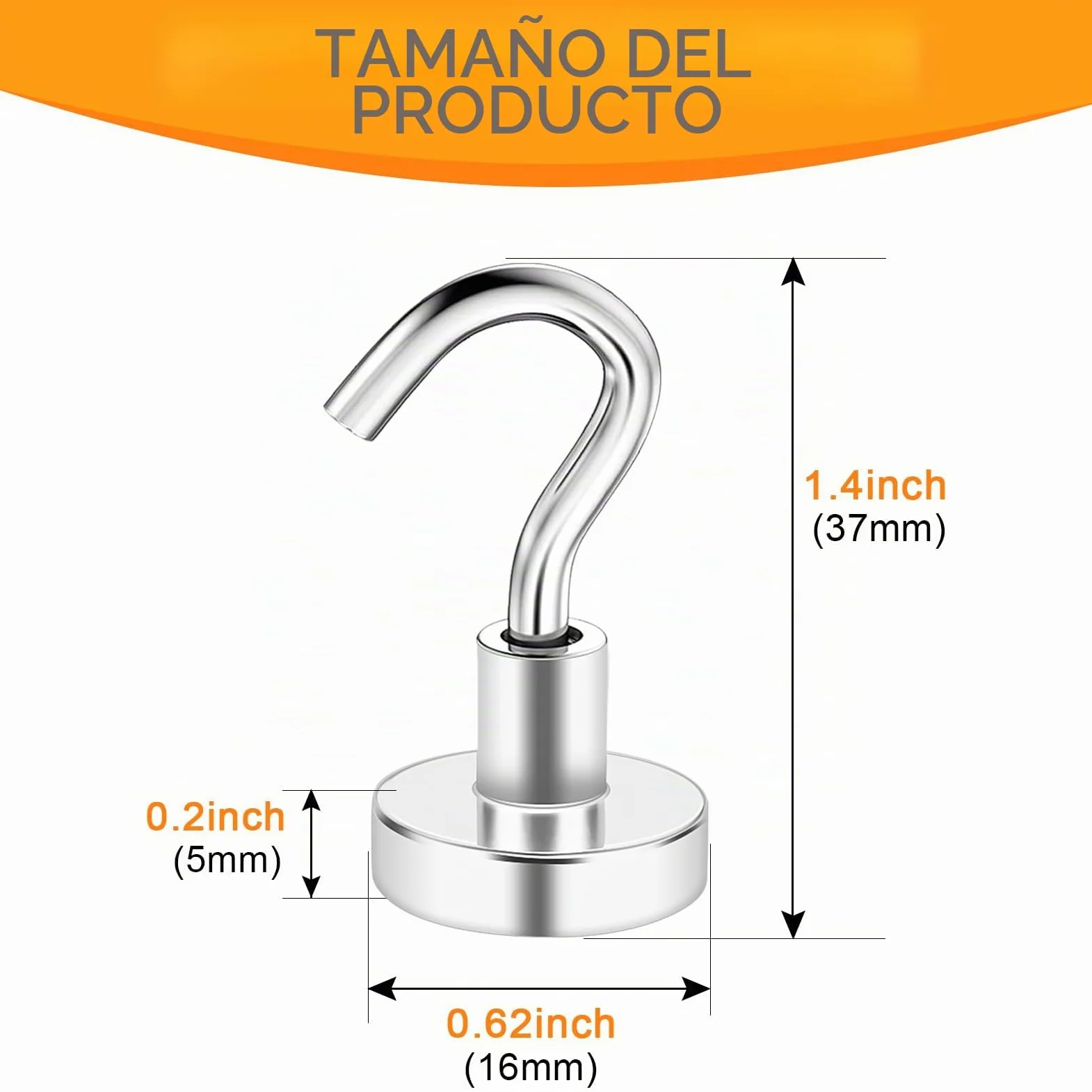 Swihorab Ganchos Magnéticos Neodimio - 28 Piezas Extrafuertes, 10 kg