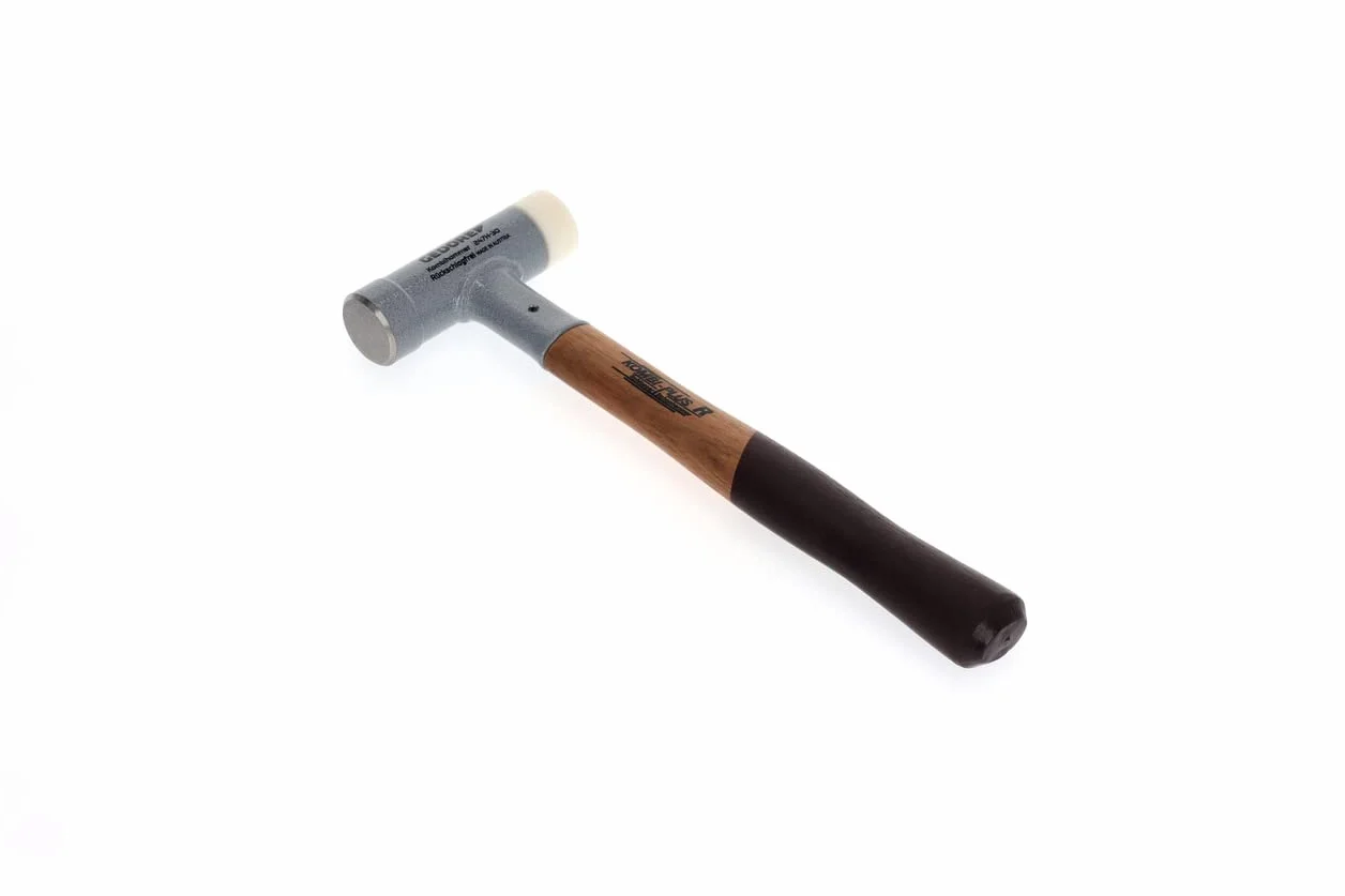 GEDORE Martillo KOMBI-PLUS R, Con empuñadura de madera, Martillo blando/universal, 30 mm de diámetro, Sin rebote, Mango de madera de pacana, 247 H-30