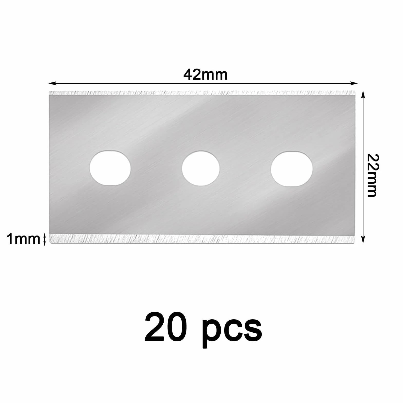 20 Piezas cuchillas de repuesto para raspador de vitrocerámica,Cuhilla para Rasquetas,Recambio para Rascador Multiusos,para Limpia Suelo,Horno,Placas de Inducción,Ventana
