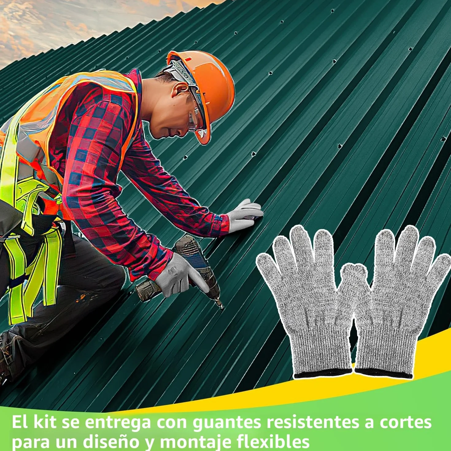 Juego de 12 placas de chapa trapezoidal galvanizadas para techos – Láminas de acero verdes y robustas con protección contra la oxidación, ideales para garajes y cubiertas de techo, superficie