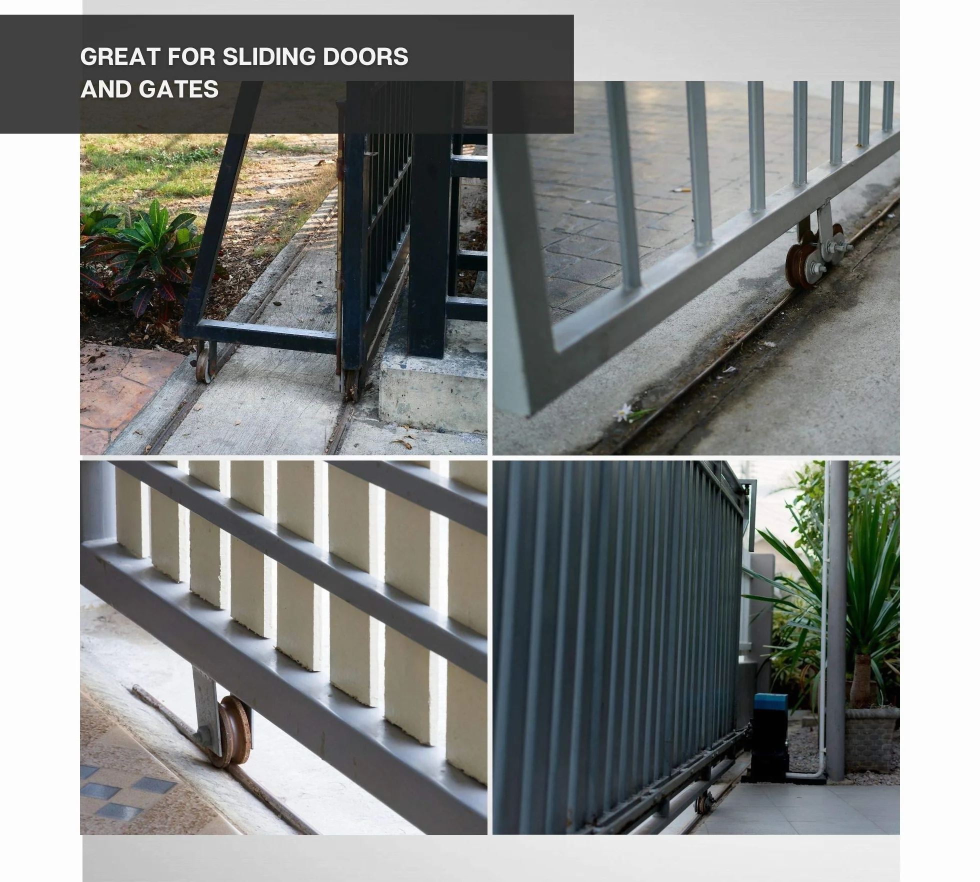 DOJA Industrial | Rueda Puertas Correderas con Soporte Atornillar | 100 x 20 | 1 Unidad | Ruedas Puertas Gola a U | Aplicación: Puerta corredera, Ventana, Armario, Mampara