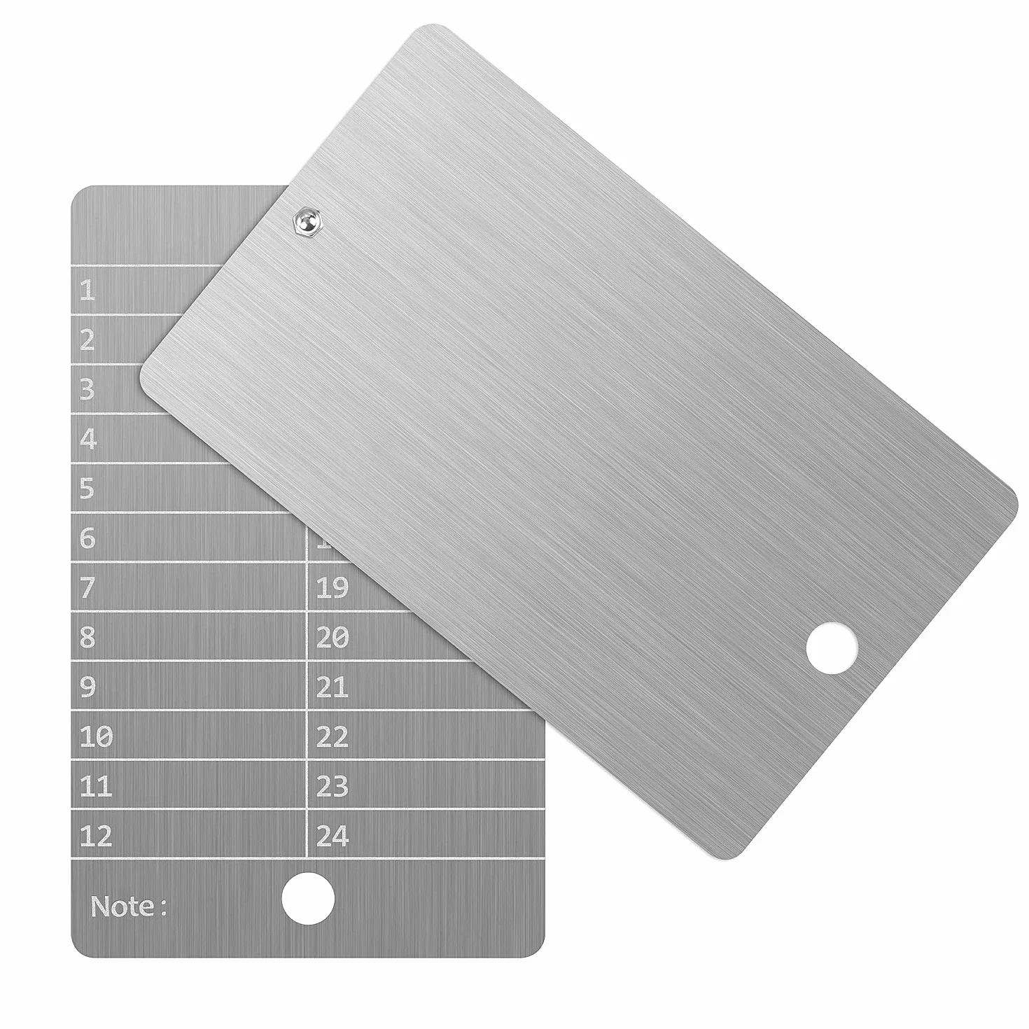 Billetera de Bitcoin de acero, billetera de criptomonedas para hardware Cold Wallet Backup, almacenamiento de semillas cripto Bitcoin Compatible con toda la hardware BIP39(2 platos)