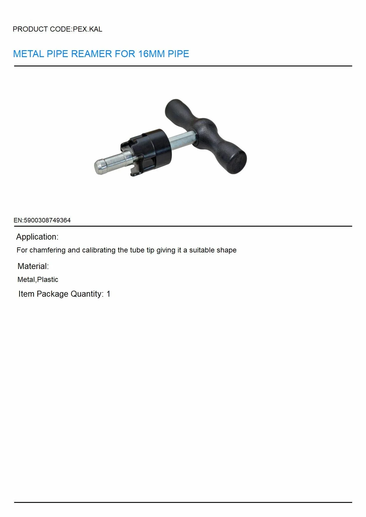 Calibrador de metal PPR para tubos PEX 16 mm sistema Wärmer
