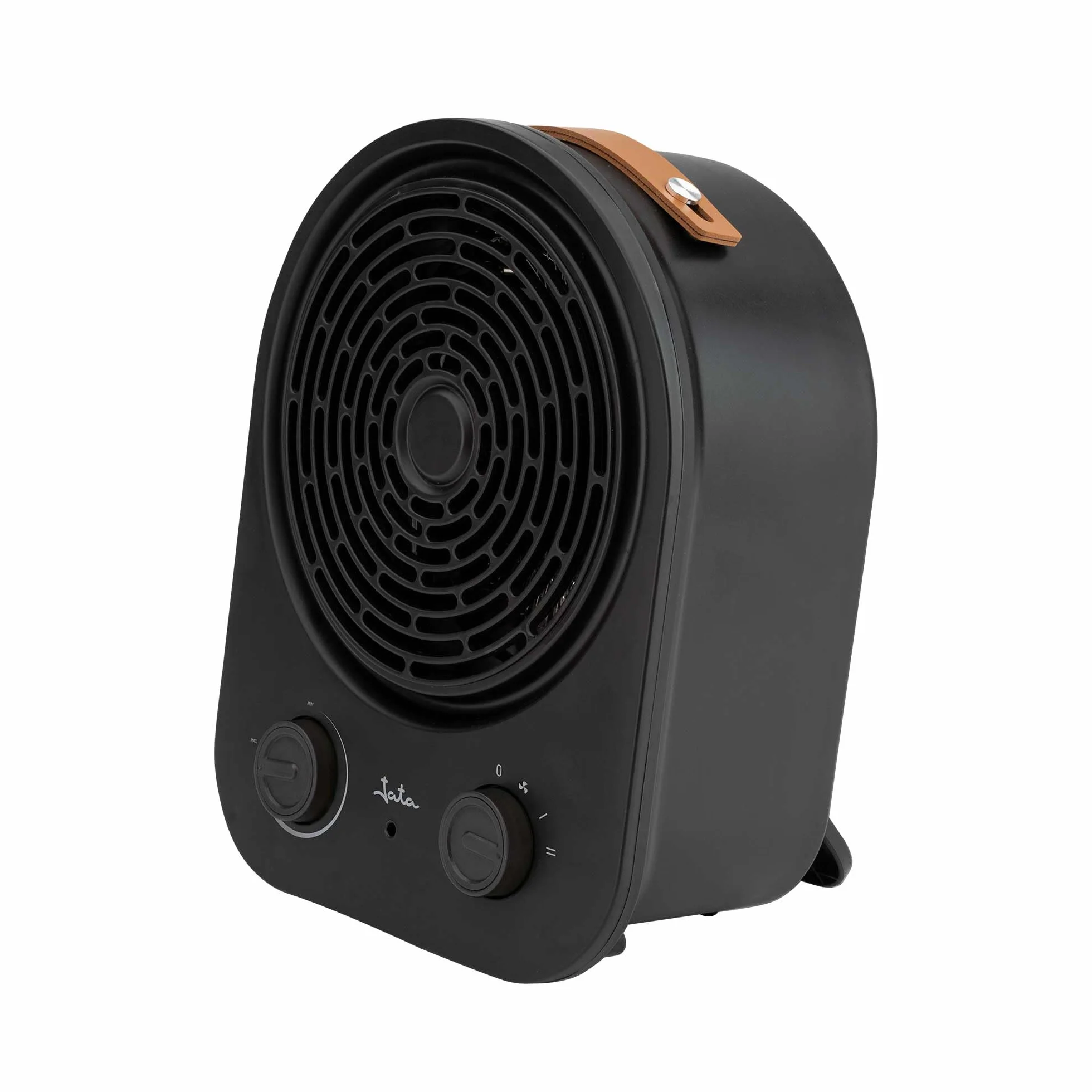 JATA JCTV1240 - Calefactor Bajo Consumo. Termoventilador Baño 2000 W. 2 Potencias. Ventilador. Termostato Regulable. Antivuelco. Asa de Transporte. Compacto: 21 x 15,9 x 27,2 cm