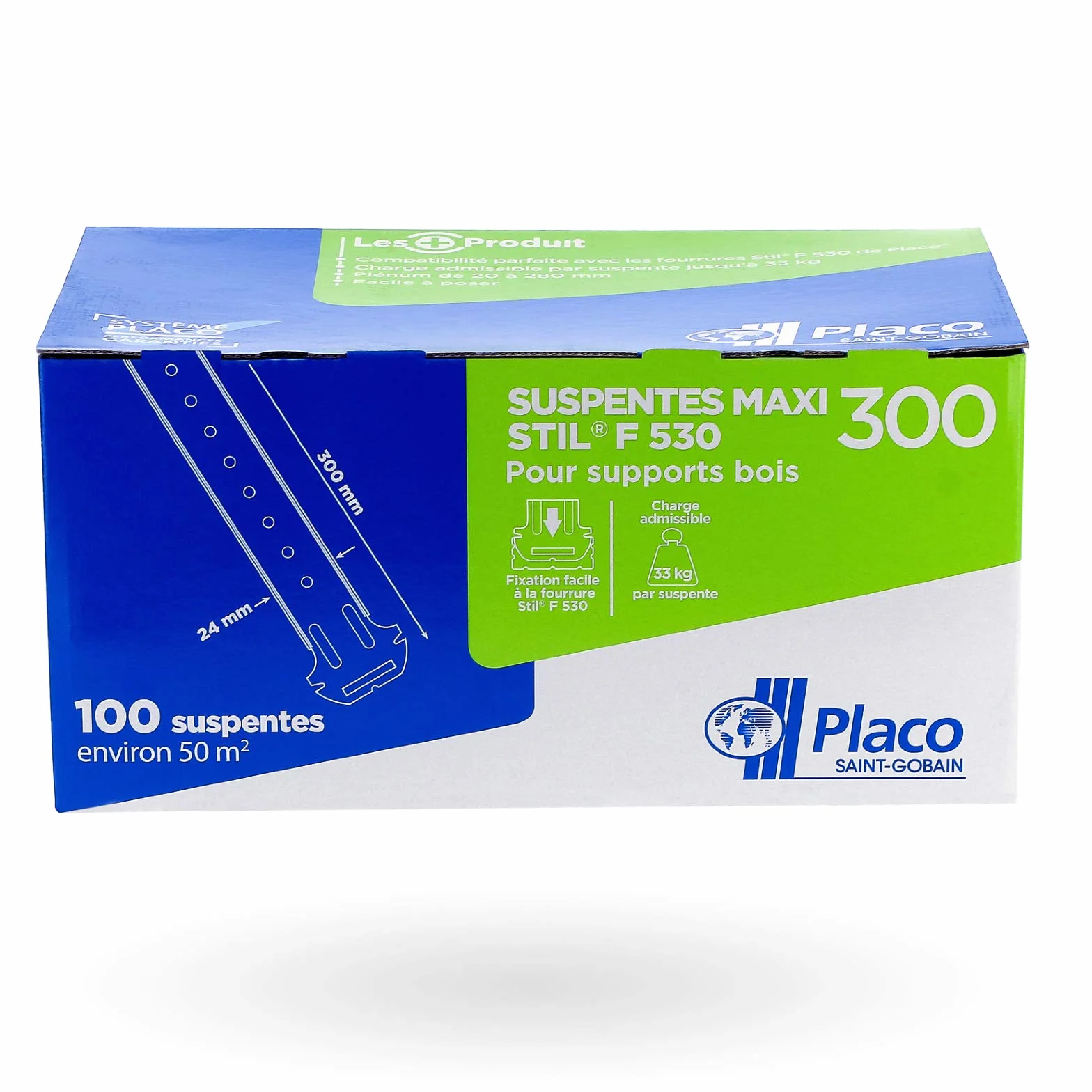 placoplatre h85400000 F 530 accesorio de suspensión gris