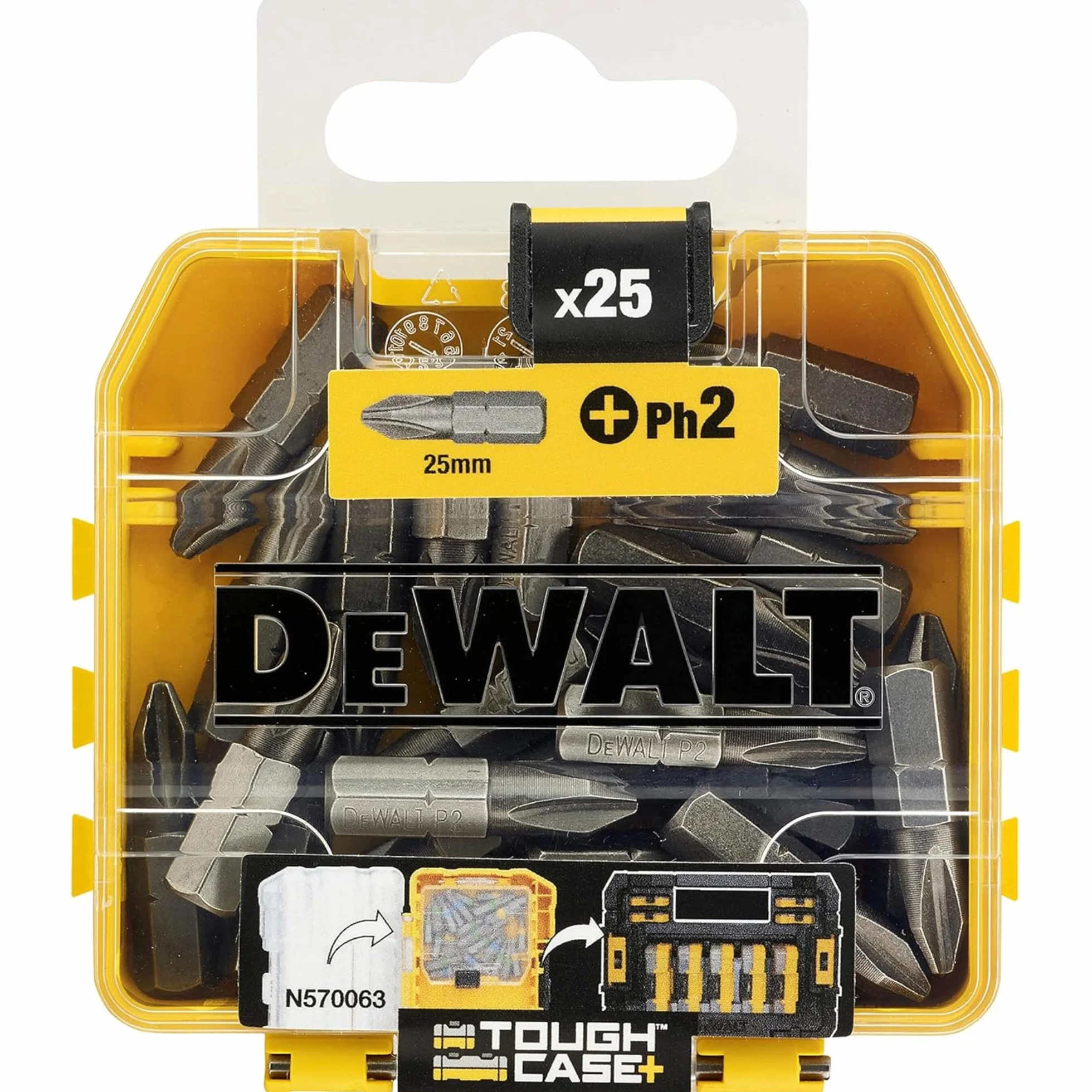 DeWalt DT71522-QZ - Pack de 25 puntas Phillips de 25 mm