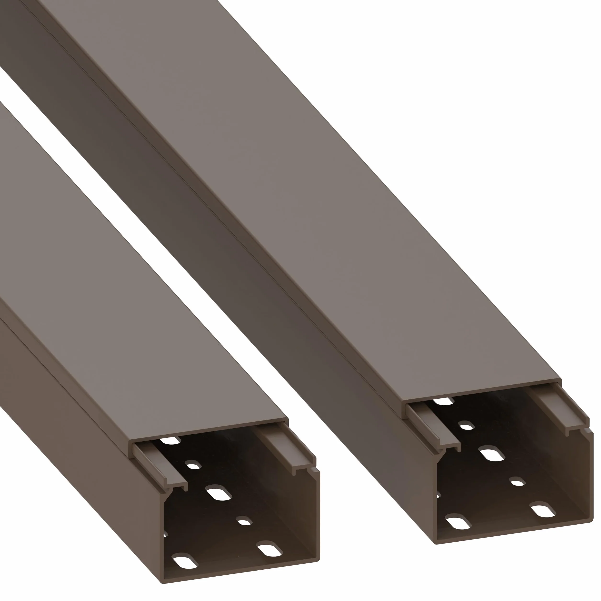 Canal para Cables PVC 40x60 mm 2 m Marrón Habengut