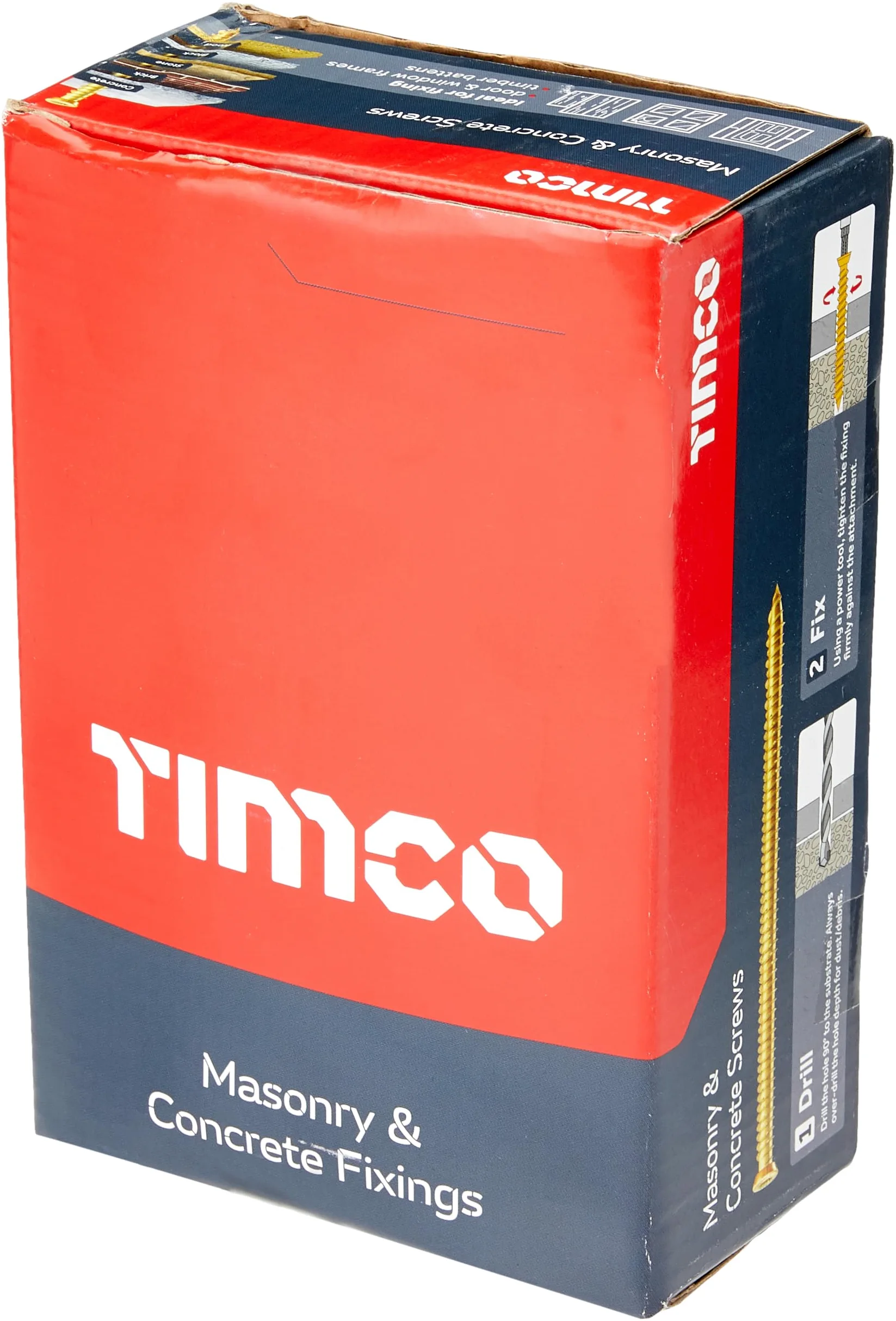 TIMco 00150TCON - Multi-Fix Zyp Tornillo Para Hormigón - Amarillo