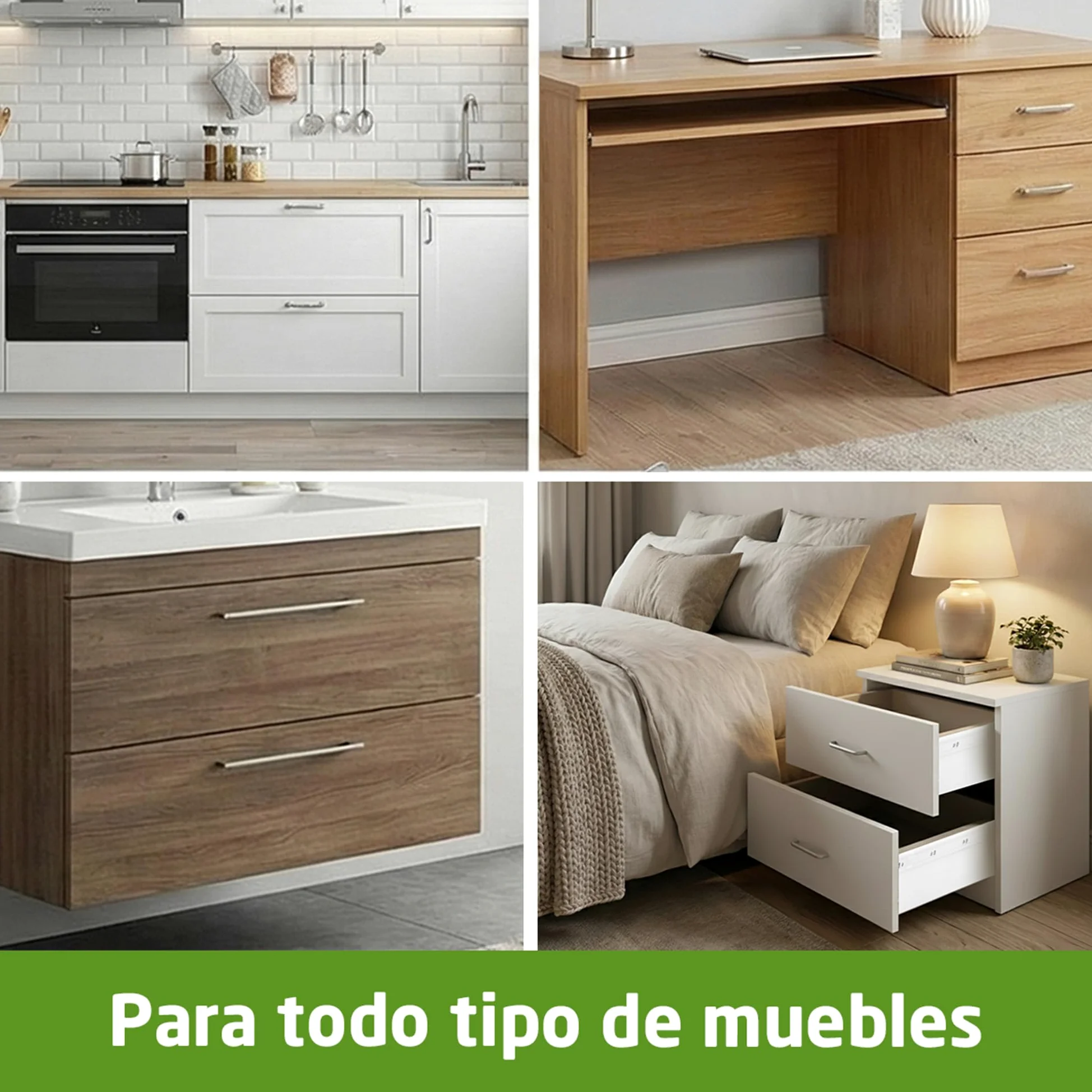 Amig - Juego de 2 guías Correderas Mod.41 de Acero Zincado para Cajones de Muebles, Cajoneras o Armarios - De Extracción Total con Autocierre - Resistencia de carga: 25 Kg/Par - Medidas: 400 mm