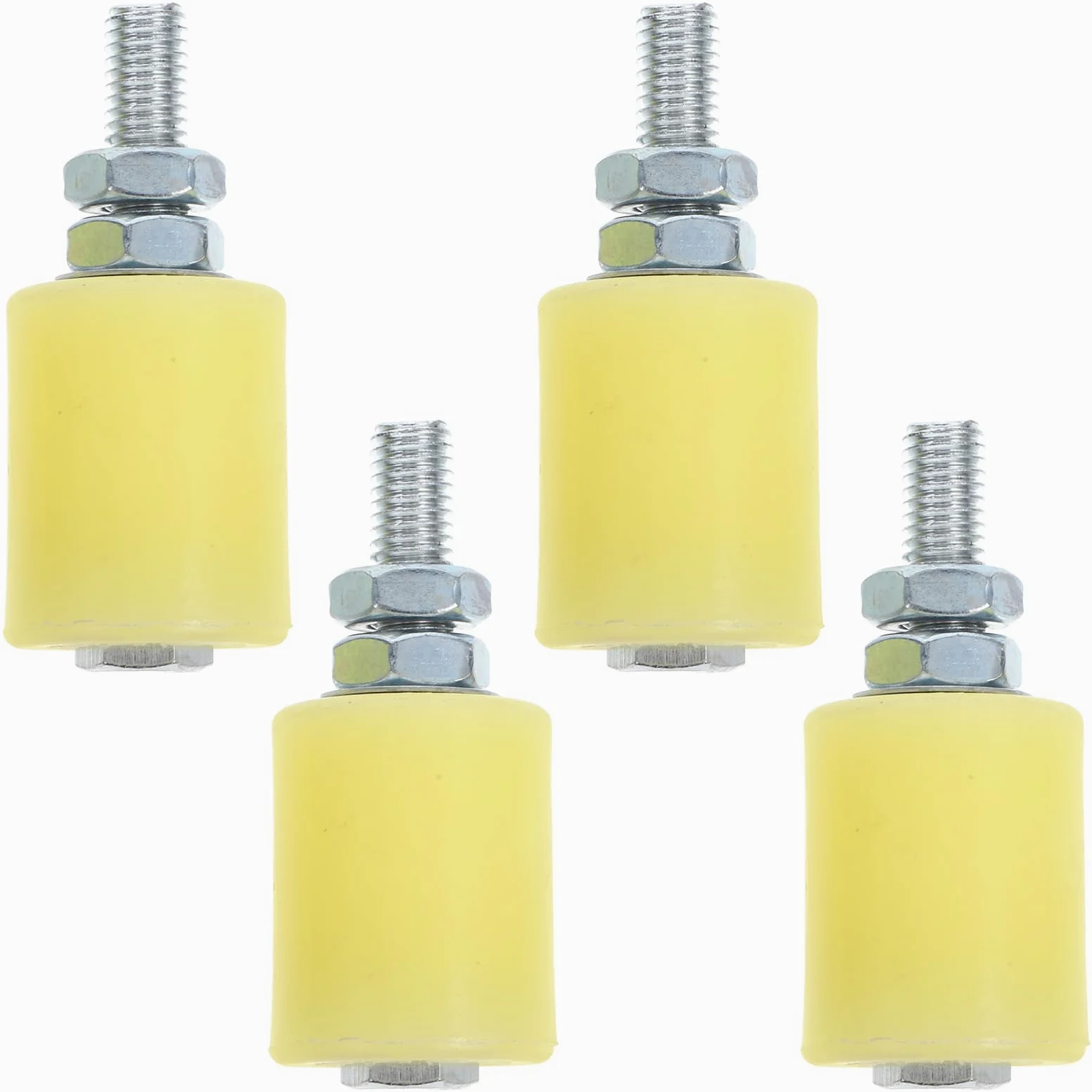 Housoutil Rueda de puerta deslizante de nylon guijarro para puerta eléctrica bloque de polea silenciador antioxidante 4 piezas para puertas de garaje y rieles