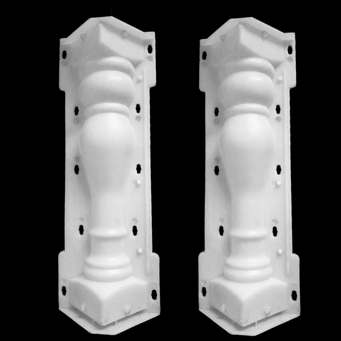 60X14Cm Columna Molde BalcóN JardíN Piscina Valla Cemento Barandilla Yeso Molde de HormigóN Columna Molde Barandilla Edificio