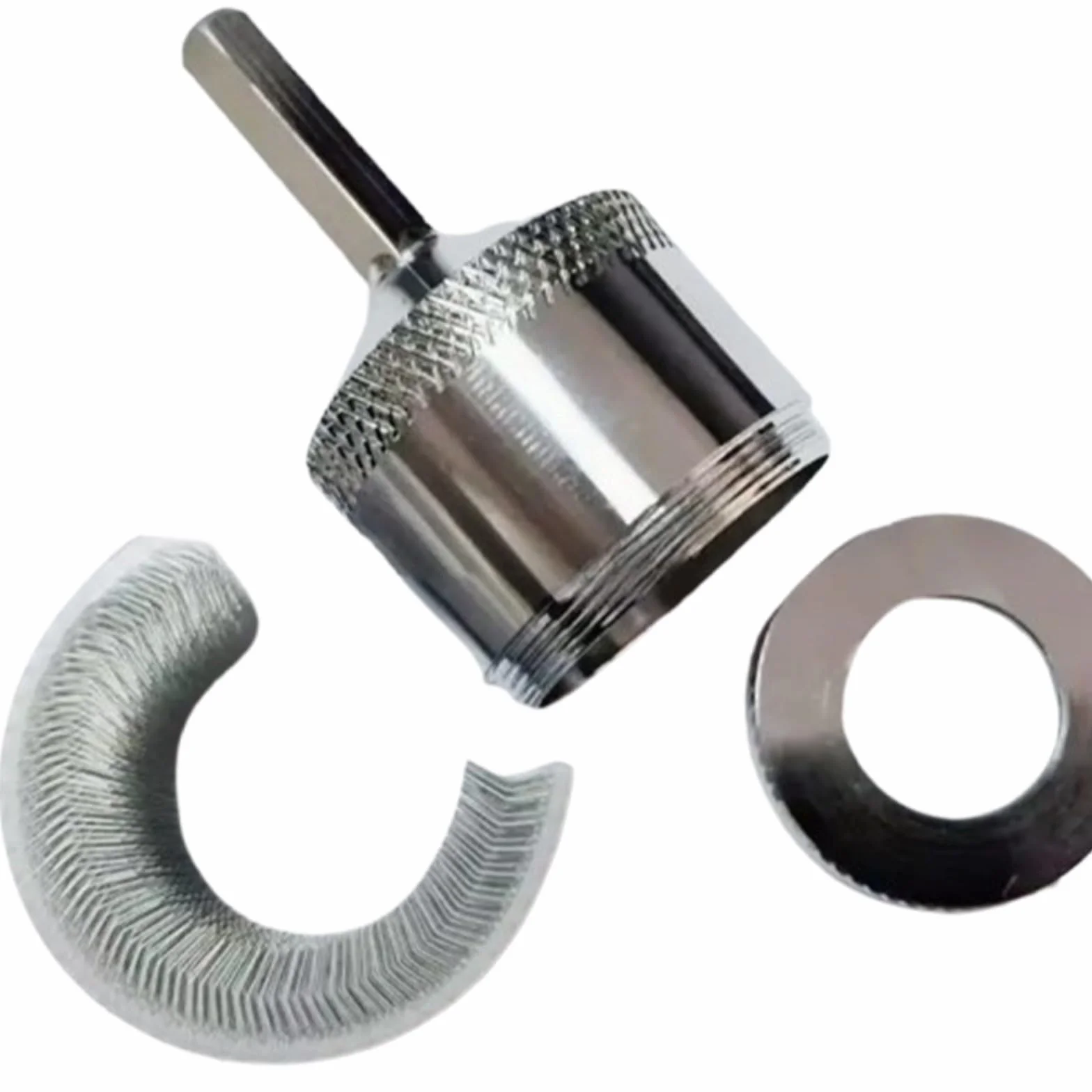 Limpiador de tuberías de cobre, juego de limpiador de tuberías de metal de 15 mm, 22 mm, 25 mm para taladro eléctrico, cepillo de limpieza de tubos de cobre, herramienta de desbarbado para