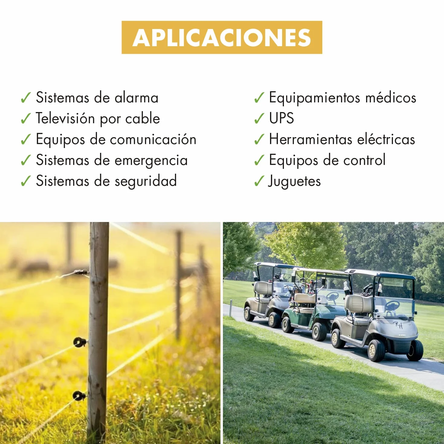 Batería de Plomo AGM Sellada VRLA 6V 4,5Ah Recargable sin Mantenimiento para Alarmas, SAI