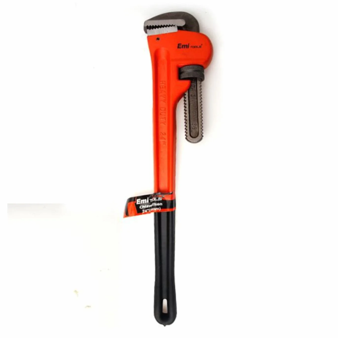 Llave Stillson 60 cm, llave para tubo ajustable 24'', hierro, llave de plomería, fontanería, reparación automóviles, mantenimiento, resistente a la distorsión o rotura, agujero para colgar