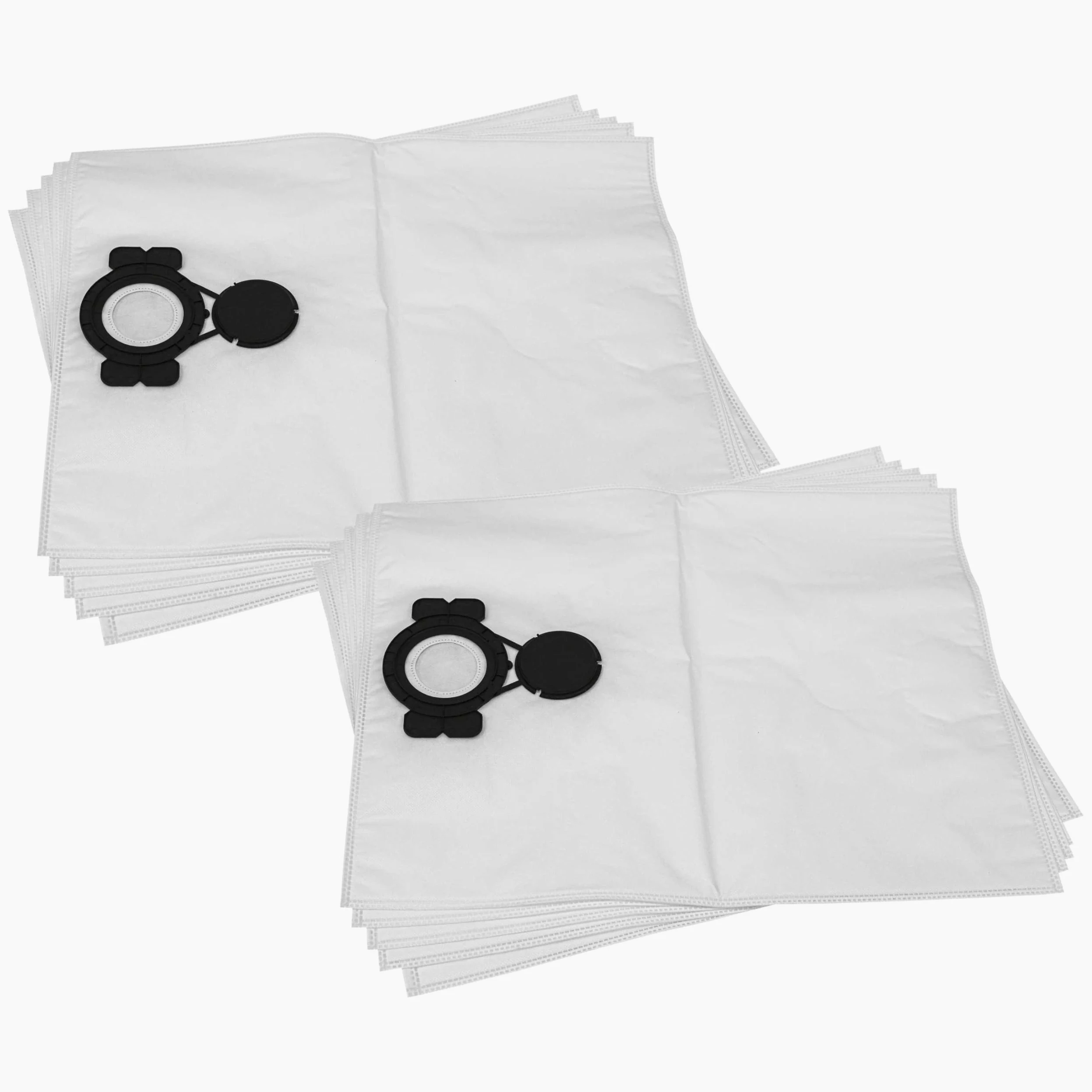 vhbw 10x bolsa compatible con Milwaukee AS 250 ECP, AS 2-250 ELCP aspiradora - vellón, capacidad de 25 L, 54 cm x 41 cm blanco