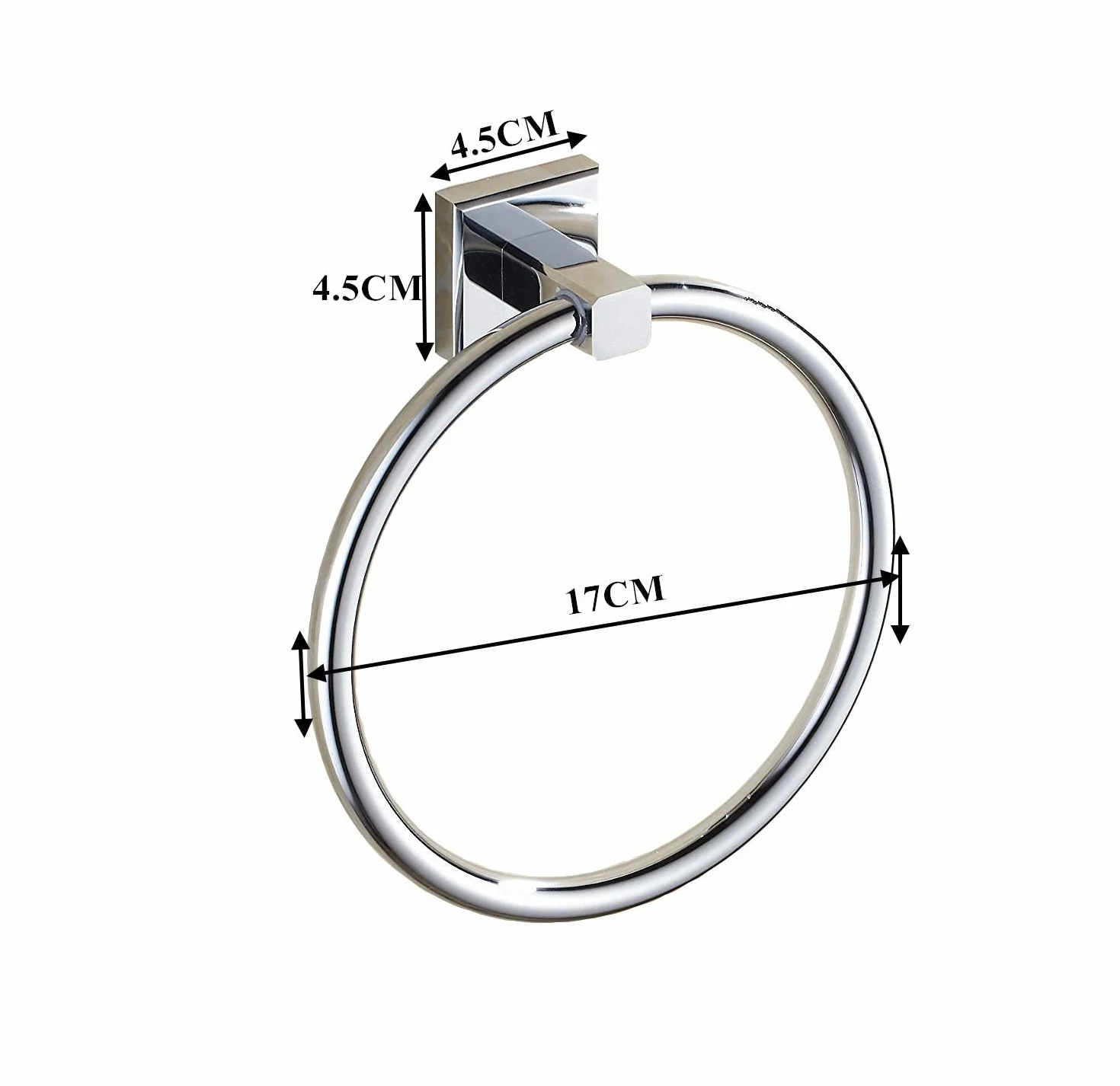 Aothpher Wall anillo de toalla montado en la cocina titular de baño toalla de cromo del acero inoxidable