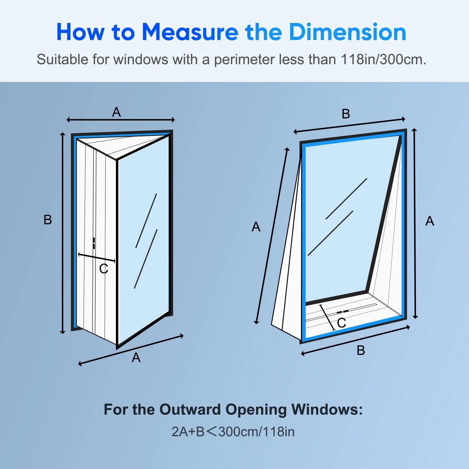 Kit Ventana Aire Acondicionado Portatil, Adaptador Ventana aire Acondicionado, Protector de Intercambio de aire de 300cm, Adecuada para Ventanas Abatibles, Claraboyas, sin Taladrar, Color Blanco