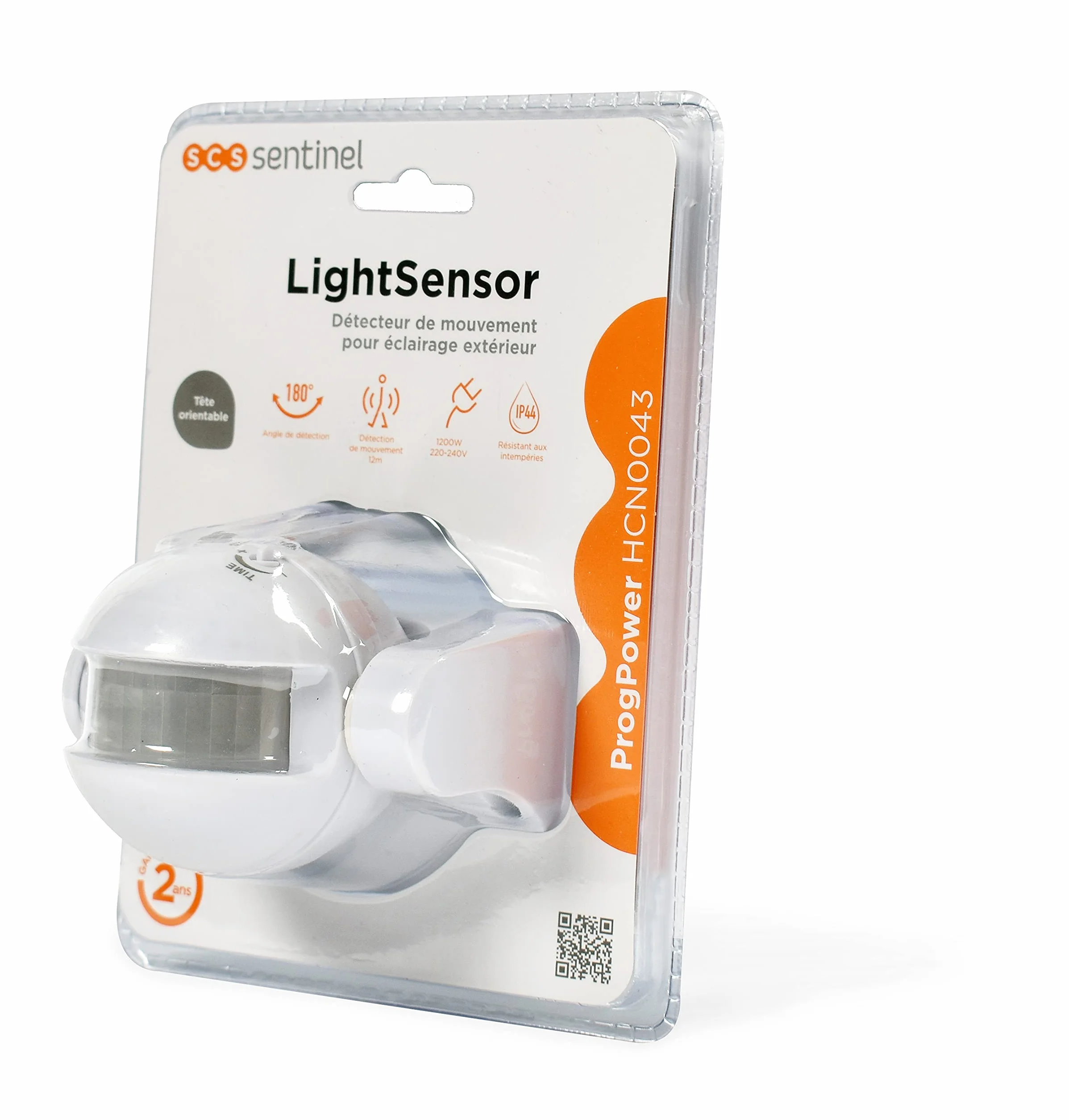 SCS SENTINEL Detecteur de mouvement LightSensor blanc