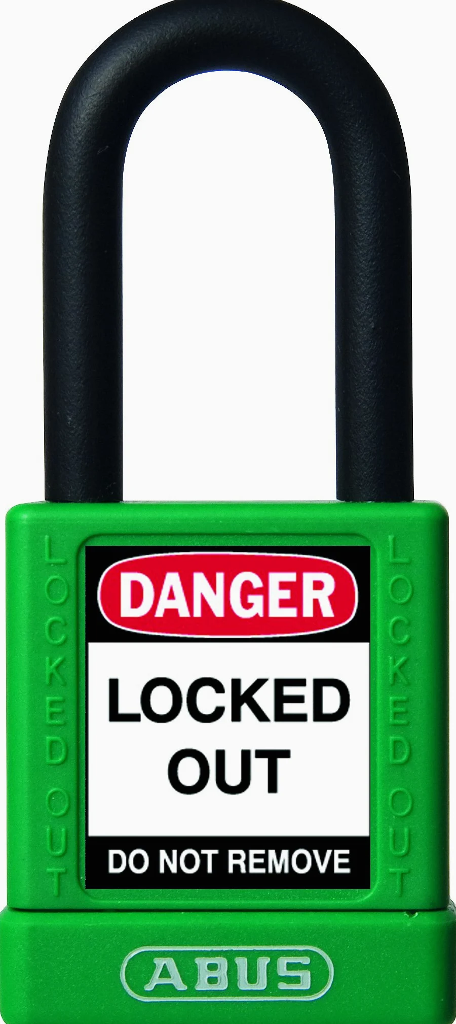 Abus 74/40 Verde - Candado no conductor para seguridad 40mm verde | Cuerpo de aluminio y arco de acero aislado NANO PROTECT con llave retenida de 6 pitones, ideal para bloqueo industrial.