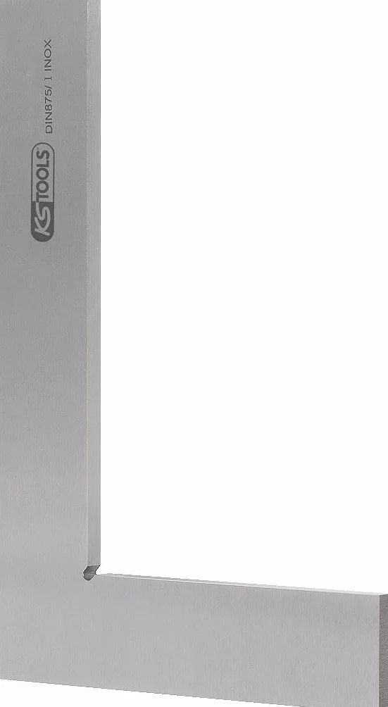KS Tools 300.0200 - Escuadra de taller lisa (longitud de los brazos 100 x 70 mm, sección transversal 20 x 5 mm, 100 mm)