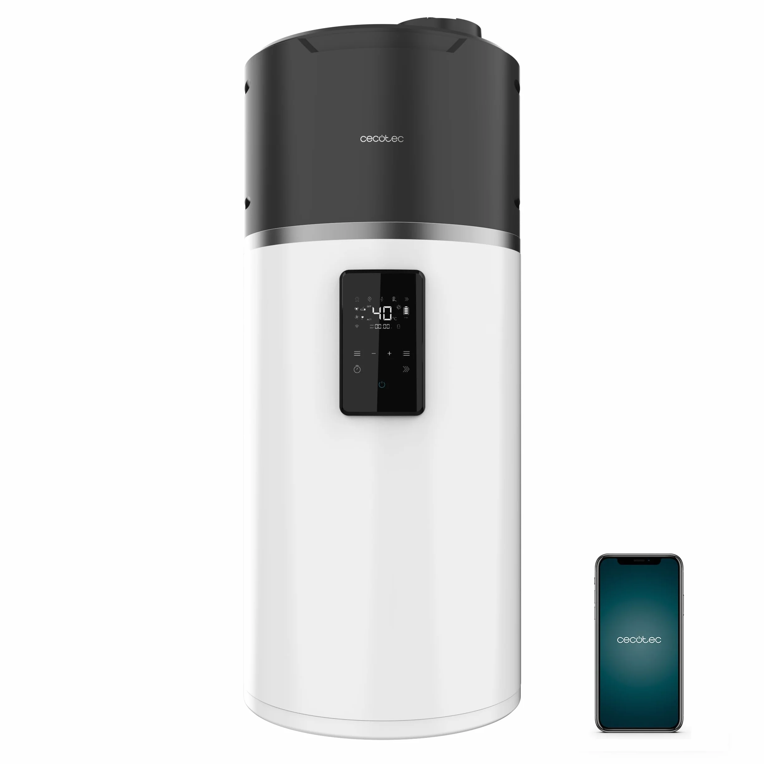 Cecotec Termo Aerotermia 100L Calentador Agua AeroThermal 100 Water Connected R290 75ºC