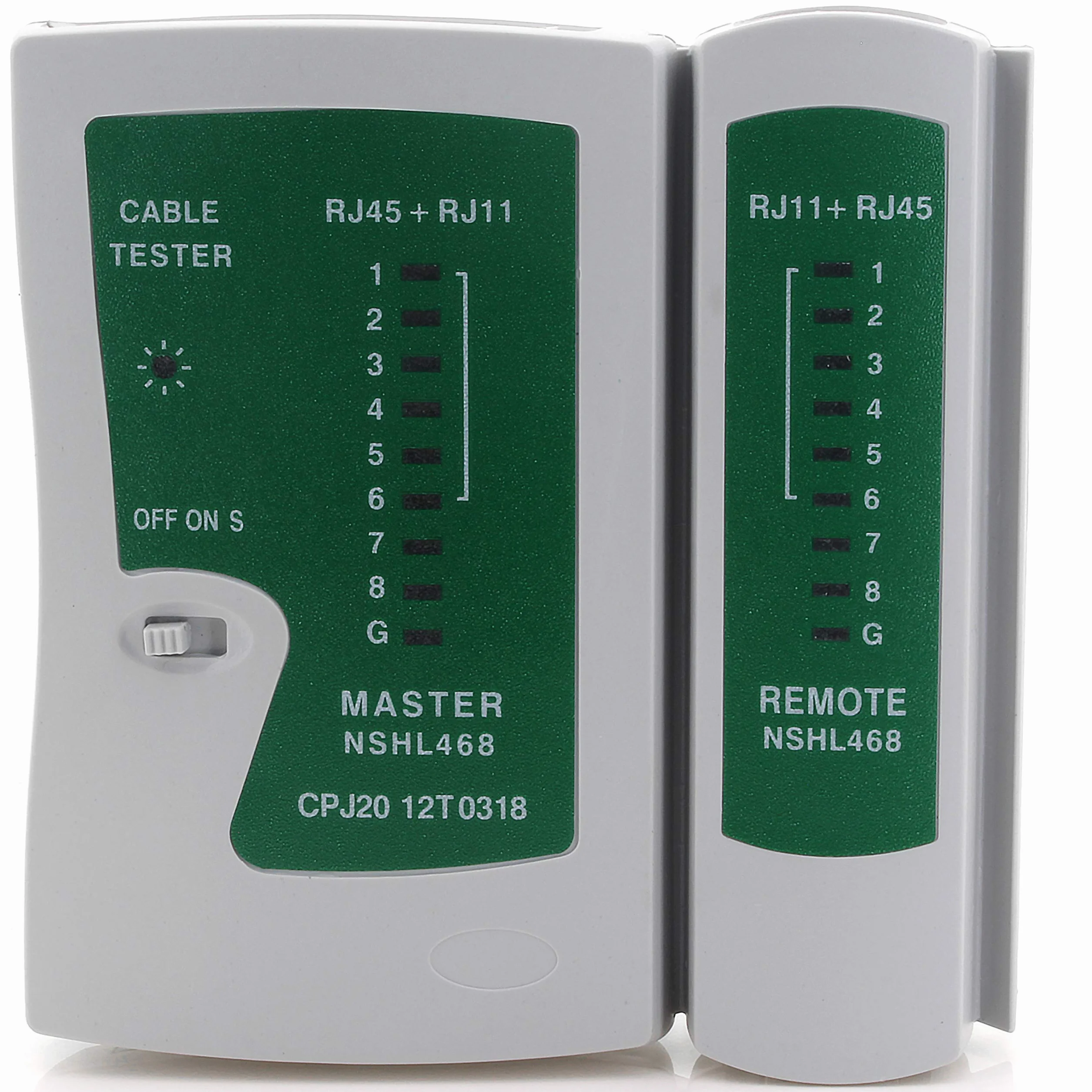 Probador de cable de red RJ45 RJ12 RJ11 maestro y remoto Cat5 Cat5e Cat6 Cat7 Cat8 1 pieza