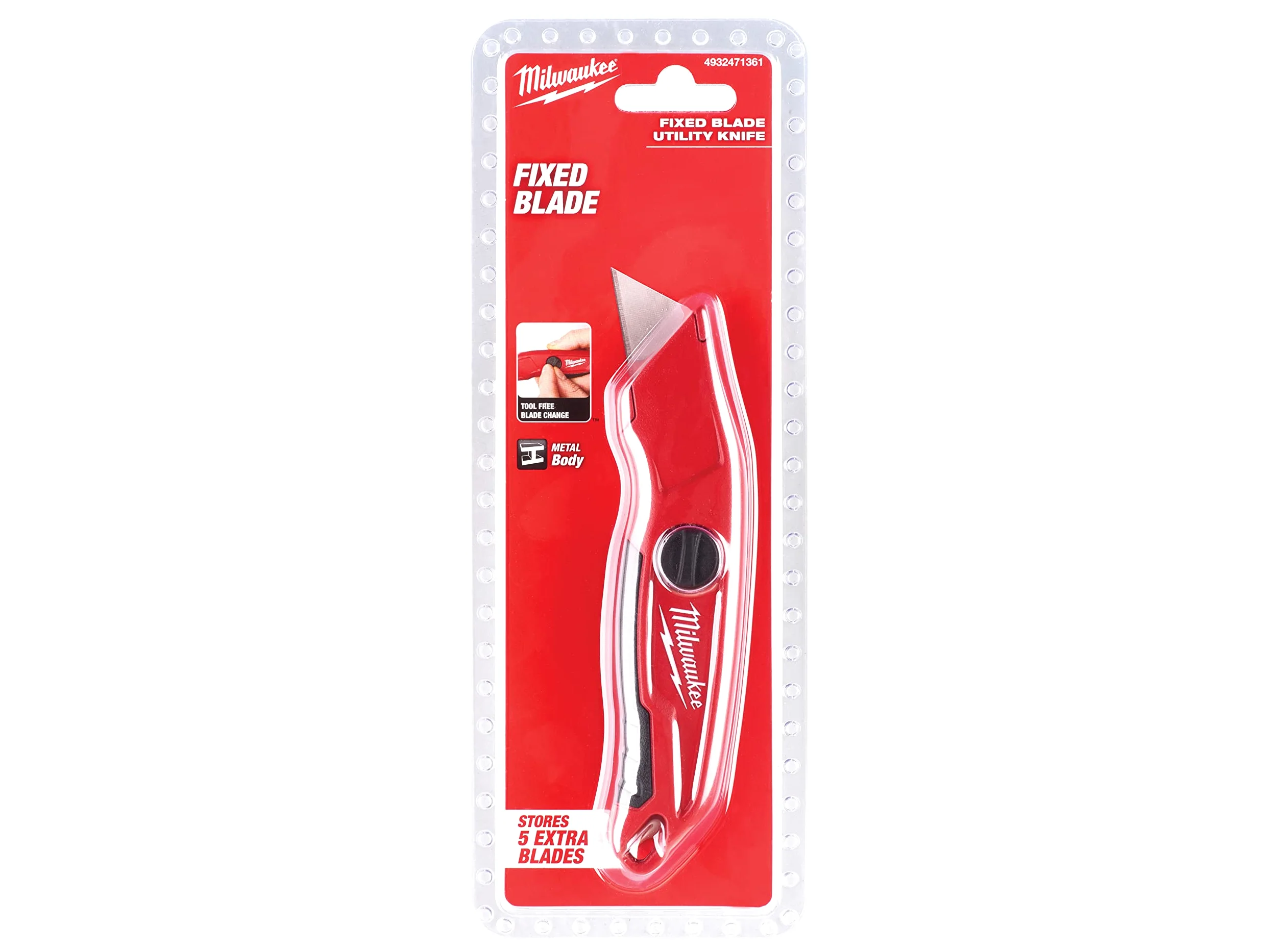 Cuchillo de hoja fija (Multiplos de 6uds) - Fixed blade Utility Knife