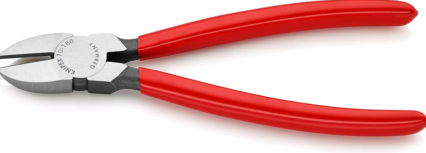 KNIPEX Alicate de corte diagonal recubiertos de plástico 180 mm, 70 01 180 EAN