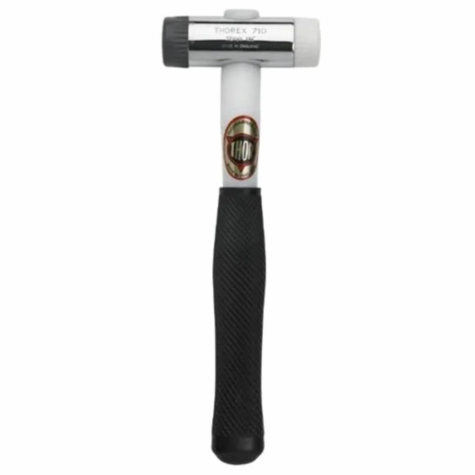 Thor - Martillo de nailon para ventana de acristalamiento – Elige el tipo de cabeza propia, blanco