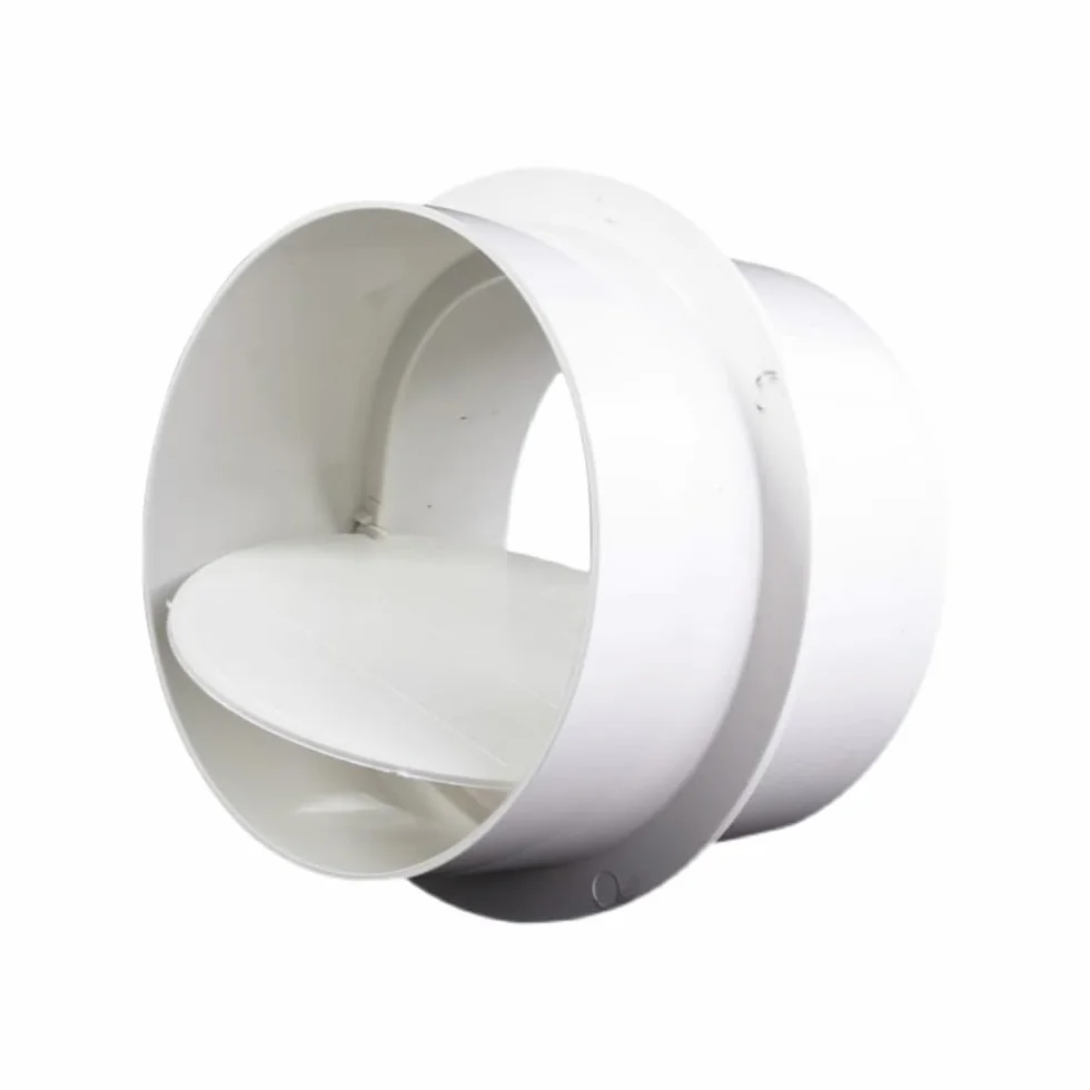 Válvula de retención de ventilador de PVC, válvula antirretorno de 110 mm, conector de tubo rígido redondo que evita el riego inverso para cocinas, baños y baños