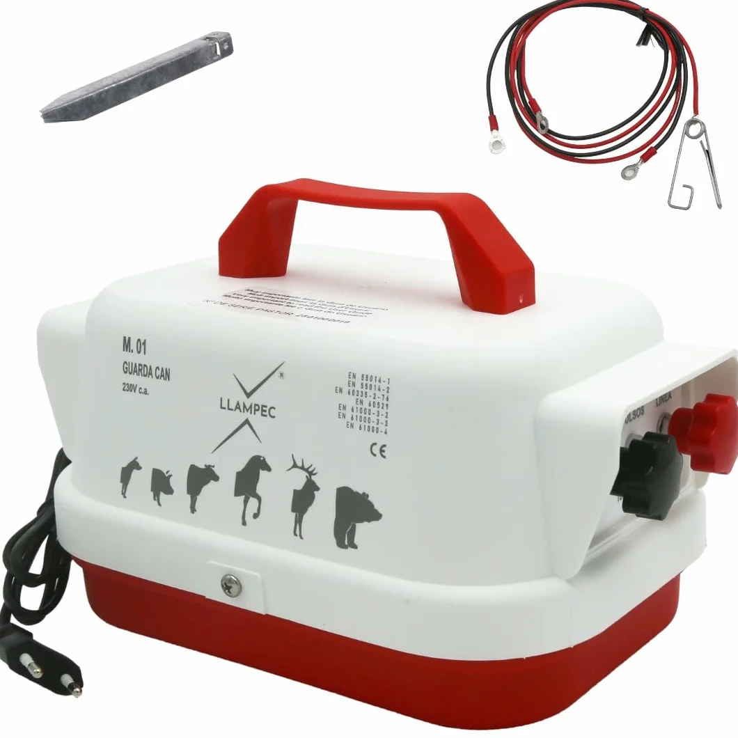 Pastor Eléctrico Guarda Can 230V 2,5J 9000V 15km Cerca Eléctrica Perros Caballos Cerdos Vacas