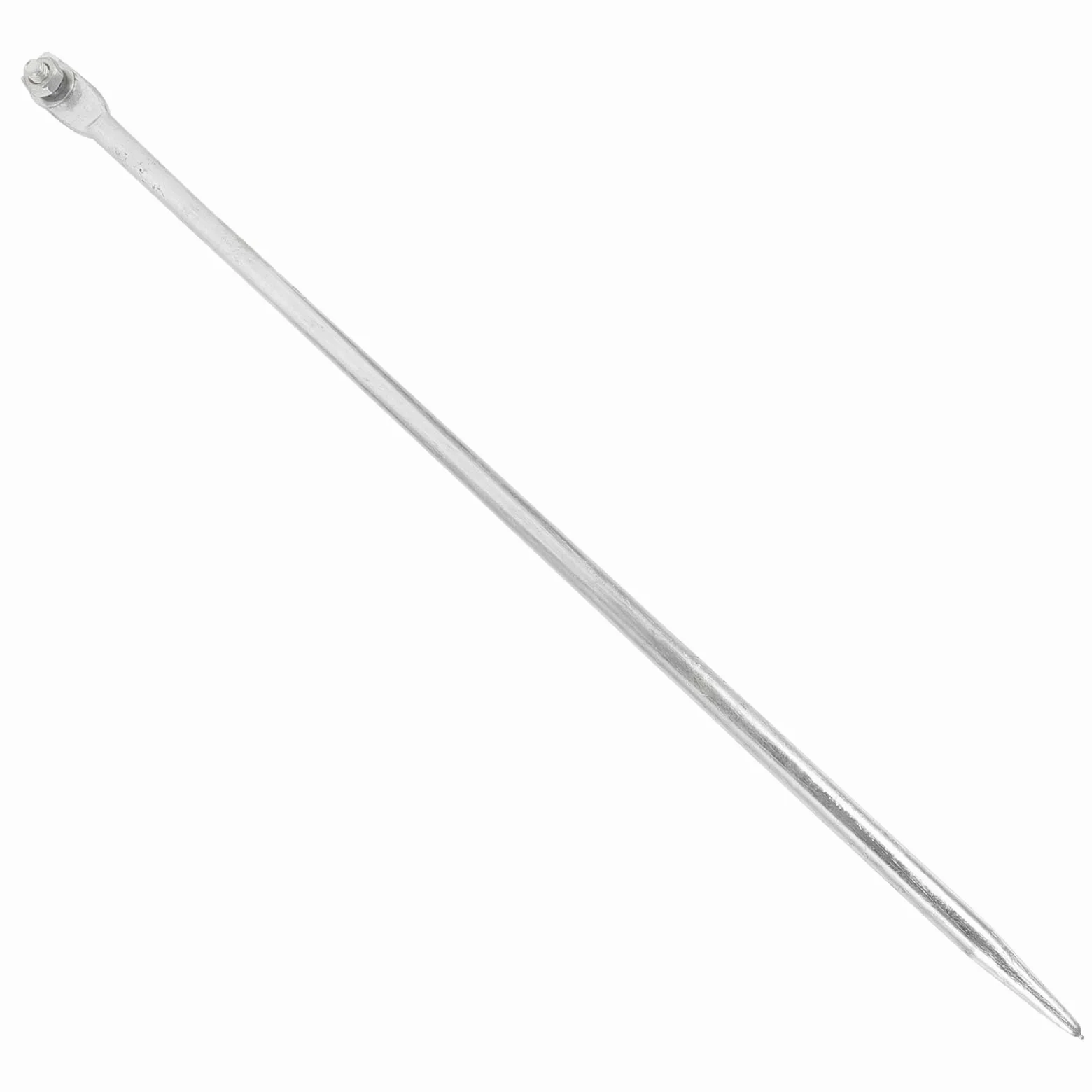 Housoutil Varilla de tierra galvanizada, 50 cm, protección contra rayos, estaca de acero para instalaciones domésticas, de tierra portátil para antena de planta y antena parabólica