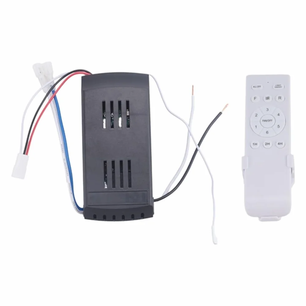 Kit de Mando a Distancia Universal para Ventilador de Techo 40W con Función de Temporización a 6 Velocidades para el Reemplazo de los Mandos a Distancia de los Ventiladores de Techo DC y las