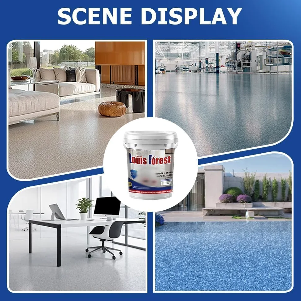 Resina Epoxi Suelo, Louis Forest Epoxy Floor Paint, Resina Epoxi Transparente, Pintura Epoxica Para Suelos, Re-sina Epoxica Para Suelos,Revestimiento De Pisos Epoxy, Garaje (beige)