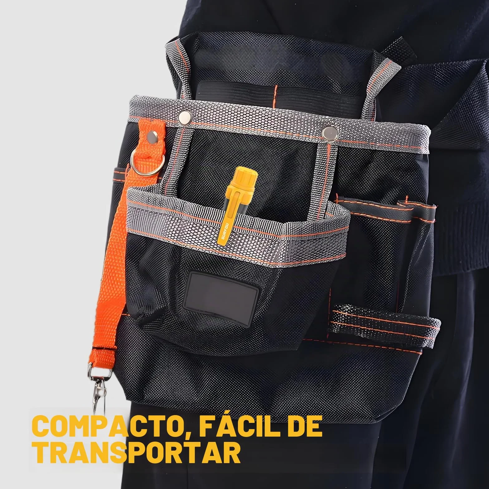 SURFOU Detector de Voltaje sin Contacto AC 12V-1000V NCV Linterna LED Alarma Sonora para Electricistas