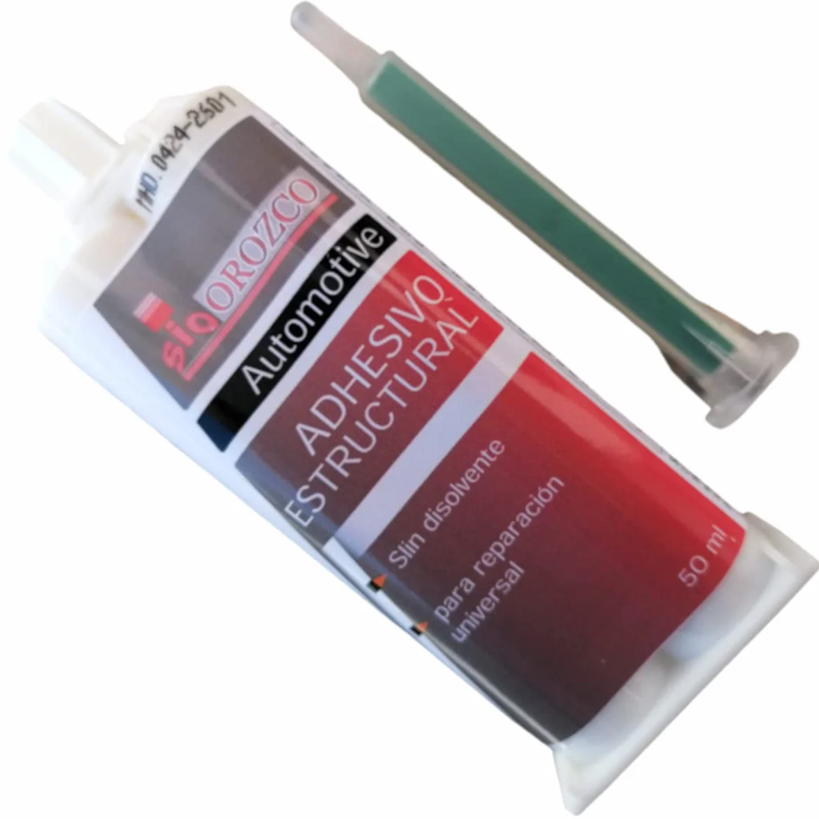SIO 6x Adhesivo Epoxi Bicomponente 50 ml – Pegamento Estructural 2 Componentes Alta Resistencia – Unión Metal, Plástico, Madera, Cerámica – Secado Rápido – Uso Profesional Automoción y Bricolaje