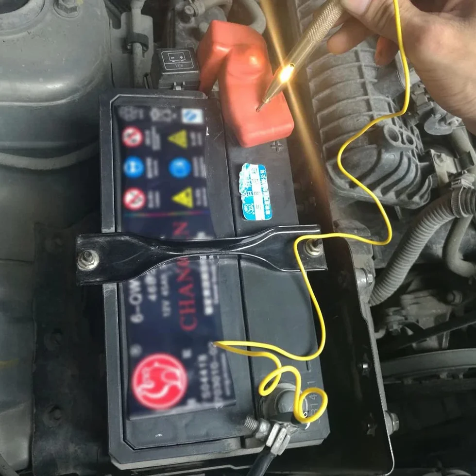 AUTOZOCO Comprobador voltaje circuito luz coche Probador voltaje automotriz Voltímetro circuito DC 6V 12V 24V