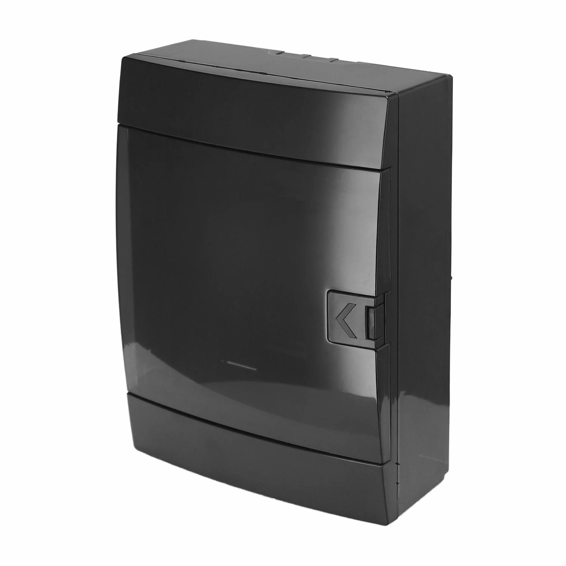 Caja de Distribución de Superficie 2 Filas para 16 Módulos 110x215x290,5 mm IP40 - Cuadro Electrico en ABS Negro - Armario de Distribución para Instalaciones Interiores - Horoz Electric