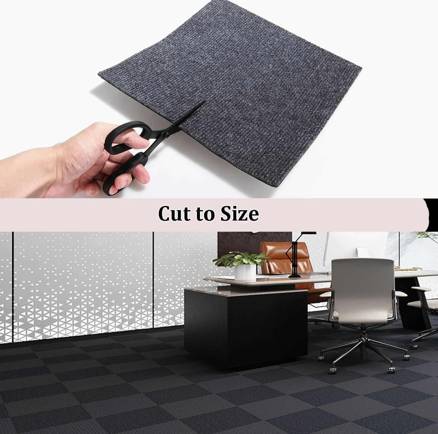 KAHEIGN 30 Piezas Losetas de Alfombra Autoadhesivas, 30CM x 30CM Baldosas Fáciles de Pelar y Pegar Losetas de Moqueta Antideslizantes Resistentes para Oficina, Sala de Estar, Dormitorio (Gris Oscuro)