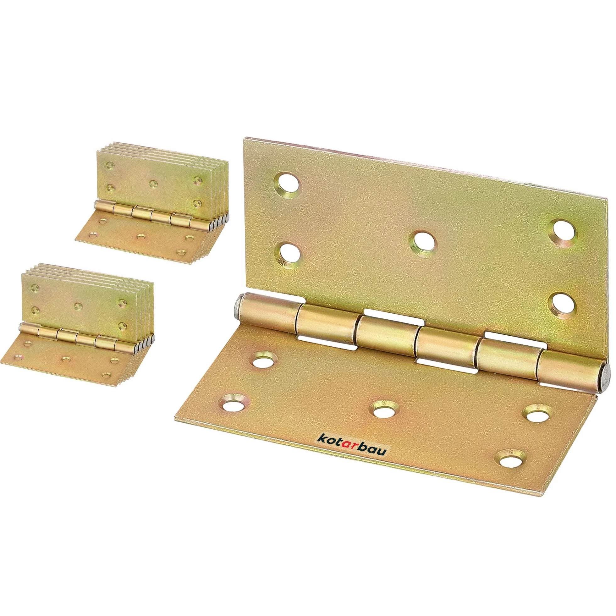 KOTARBAU® Bisagras para puerta (10 unidades, 100 mm x 100 mm), color amarillo