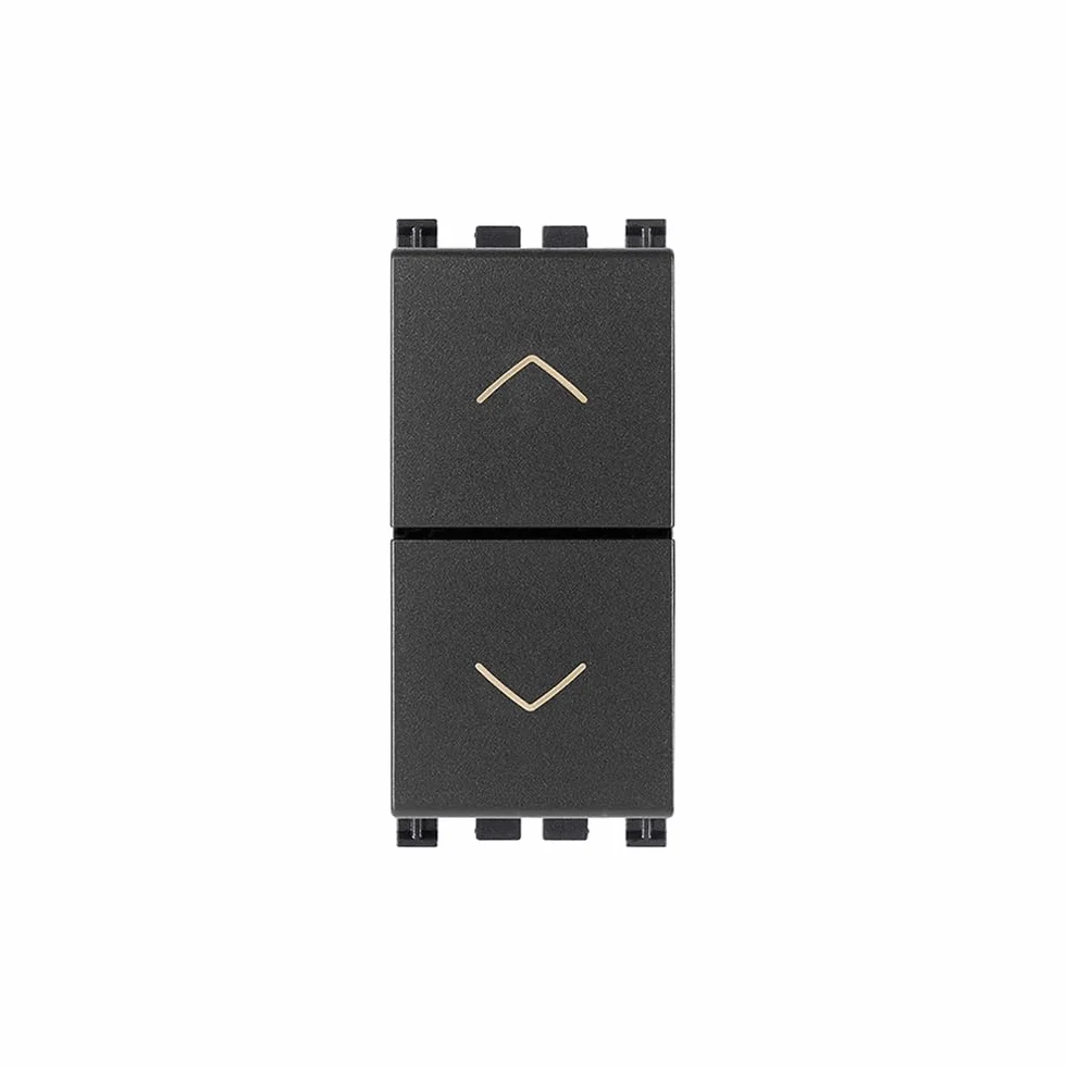 Vimar serie arke Pulsador doble interbloqueo no+no 10A gris