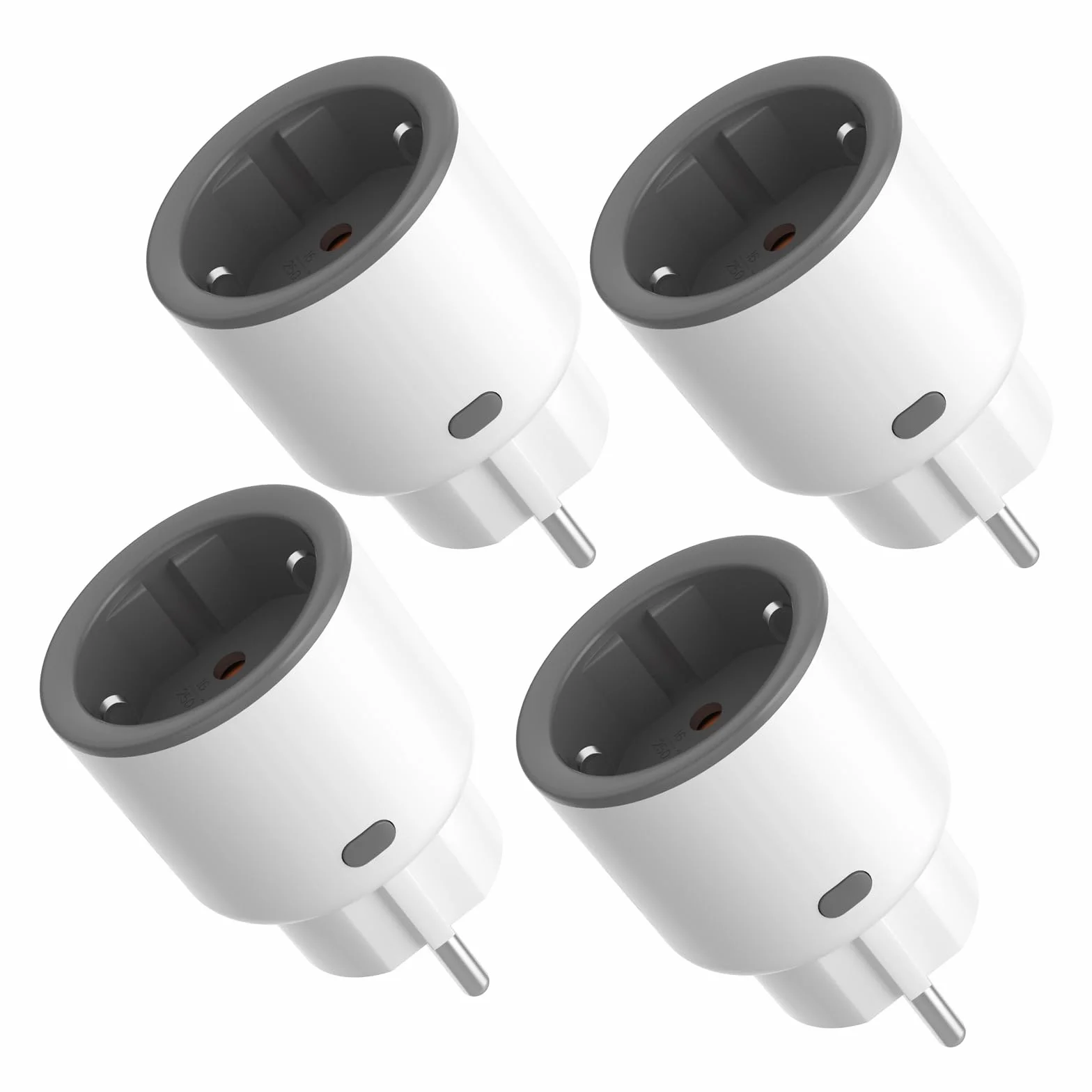 SONOFF S60ZBTPF Enchufe Inteligente Zigbee - Control Remoto, Monitor. Energía, Timer, Protec. Sobrecarga, Repetidor Zigbee, eWeLink-4 Pack